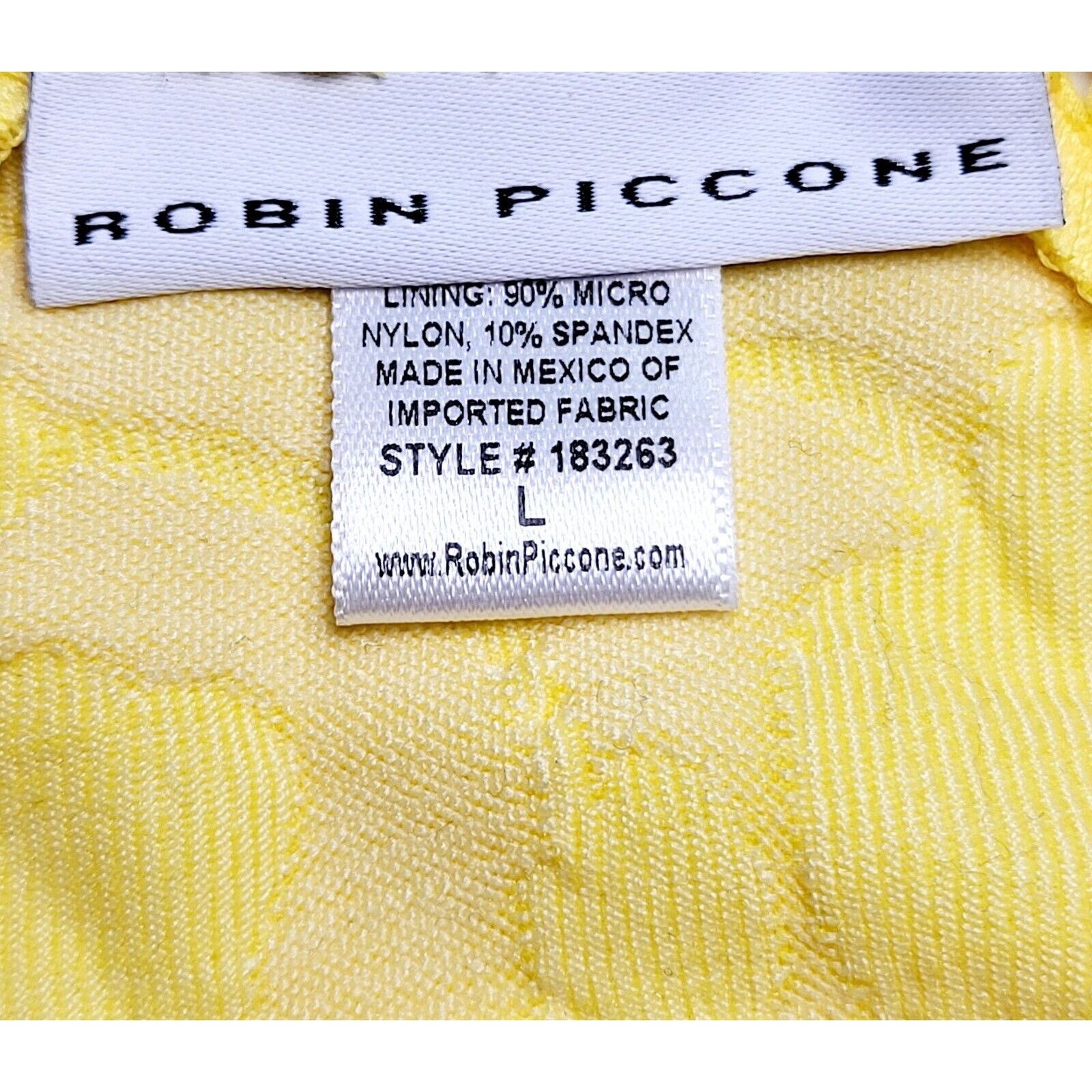 Other NWT ROBIN PICCONE Sadie Raised Floral Bikini Bottom Marigold Size L / US 10 / IT 46 - 8 Thumbnail