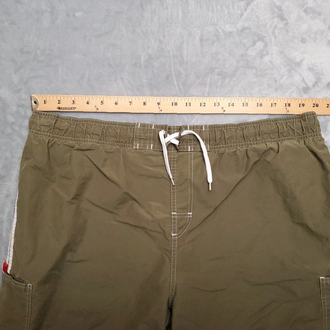 Vintage VINTAGE No Boundaries Shorts Mens XL Green Lined Cargo Swim Trunks Beach Retro Size US 36 / EU 52 - 5 Thumbnail