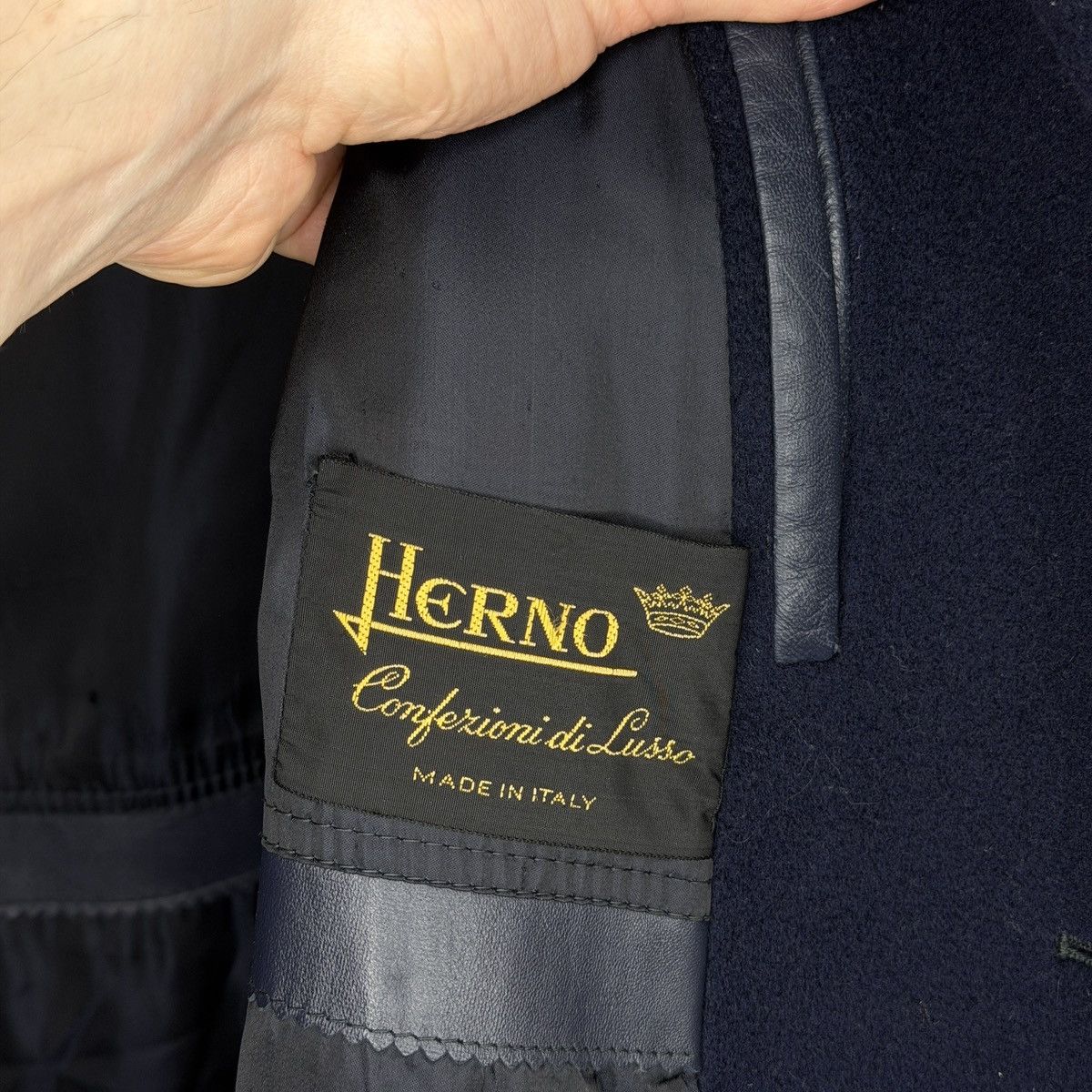 Herno Herno mens wool coat size 52 / large made in Italy Size US L / EU 52-54 / 3 - 12 Thumbnail
