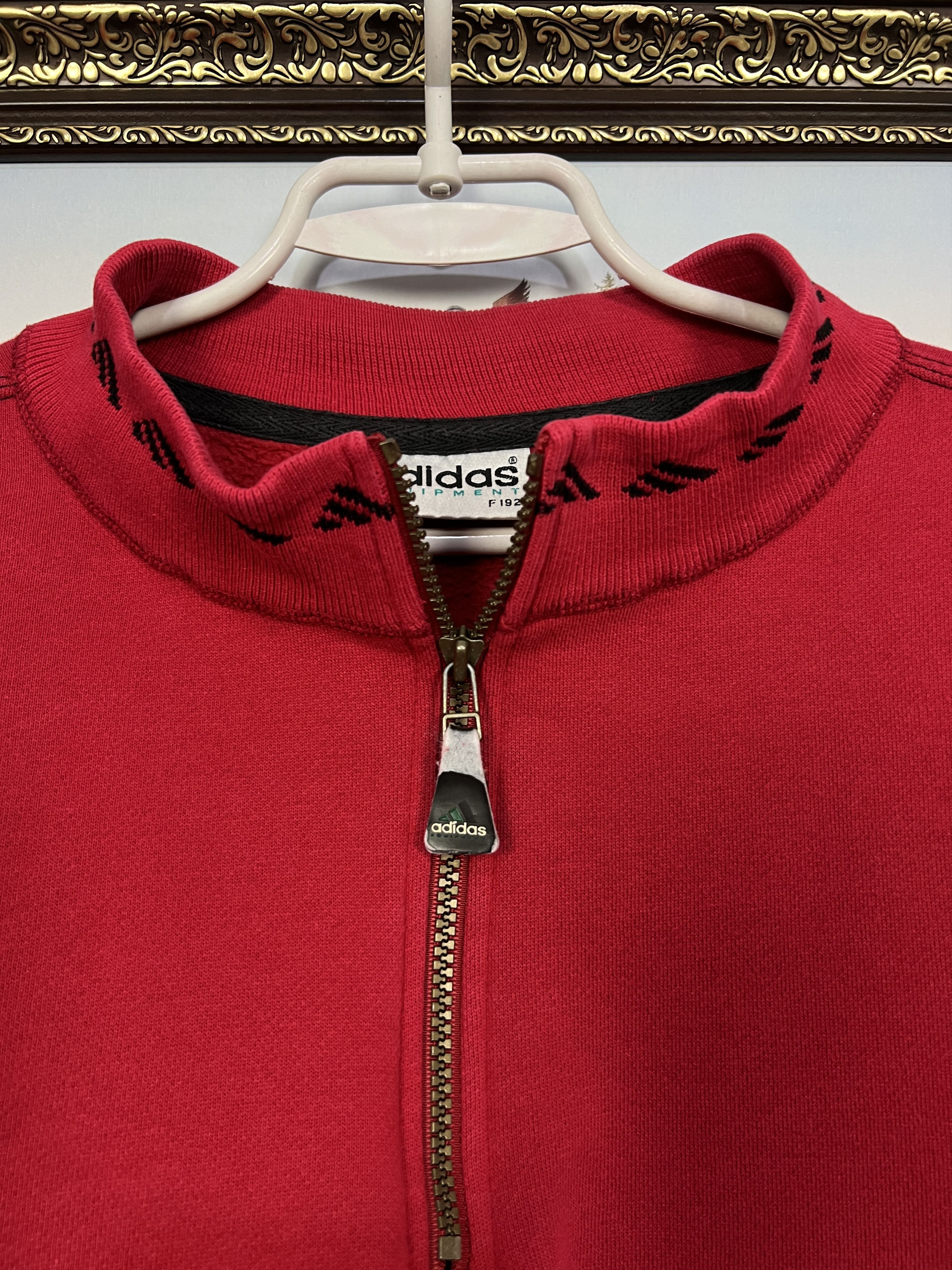 Adidas Vintage 90's Adidas Equipment Red Sweatshirt Mens Crewneck Size US XL / EU 56 / 4 - 4 Thumbnail