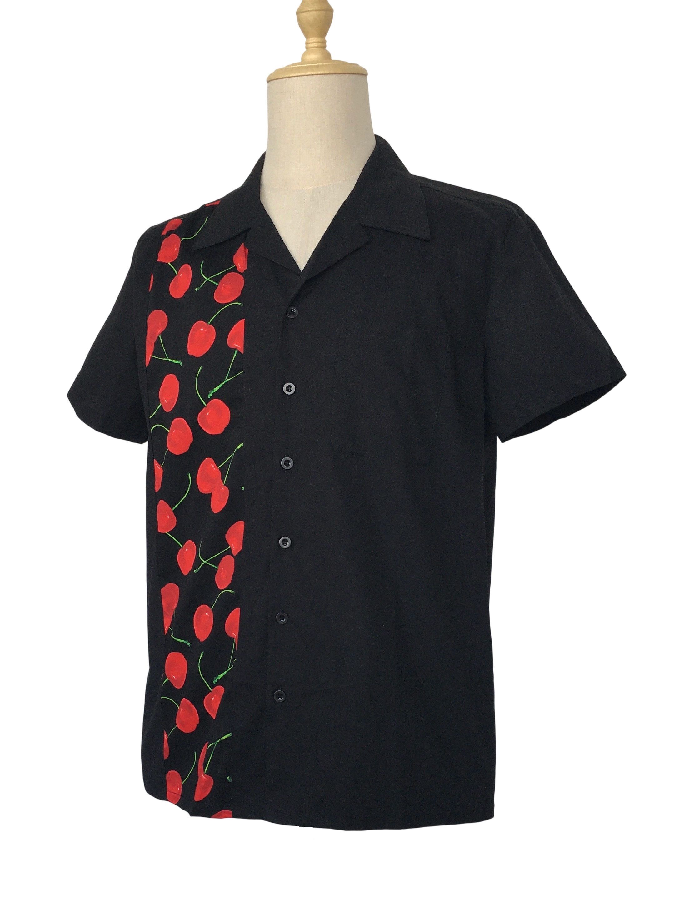 Other Men's Retro Button Shirts Cherry Pattern Clothing Size US XL / EU 56 / 4 - 2 Thumbnail