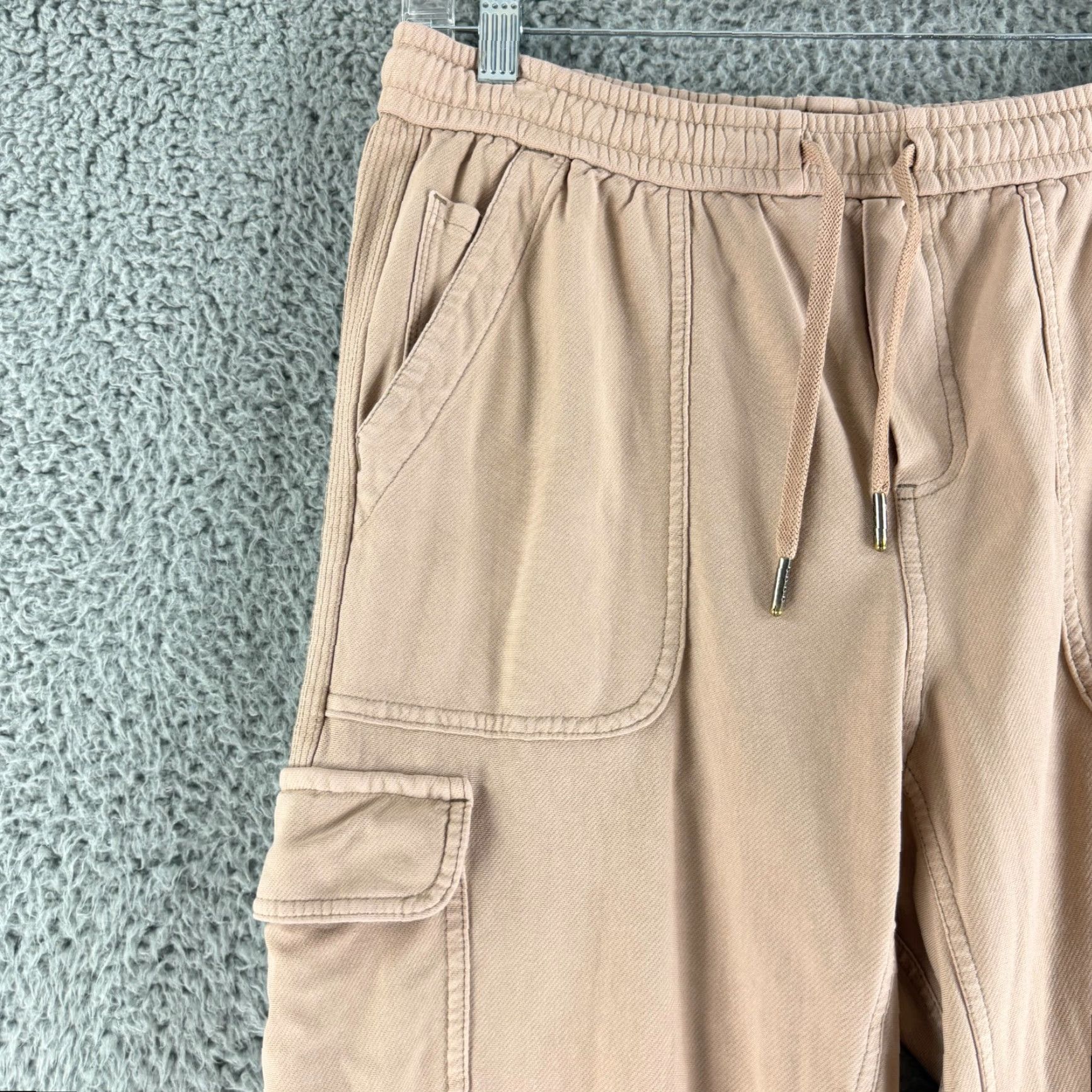 Athleta Athleta Farallon Cargo Crop Pants Womens Size 6 Beige Pull On Casual Size 28" / US 6 / IT 42 - 2 Thumbnail