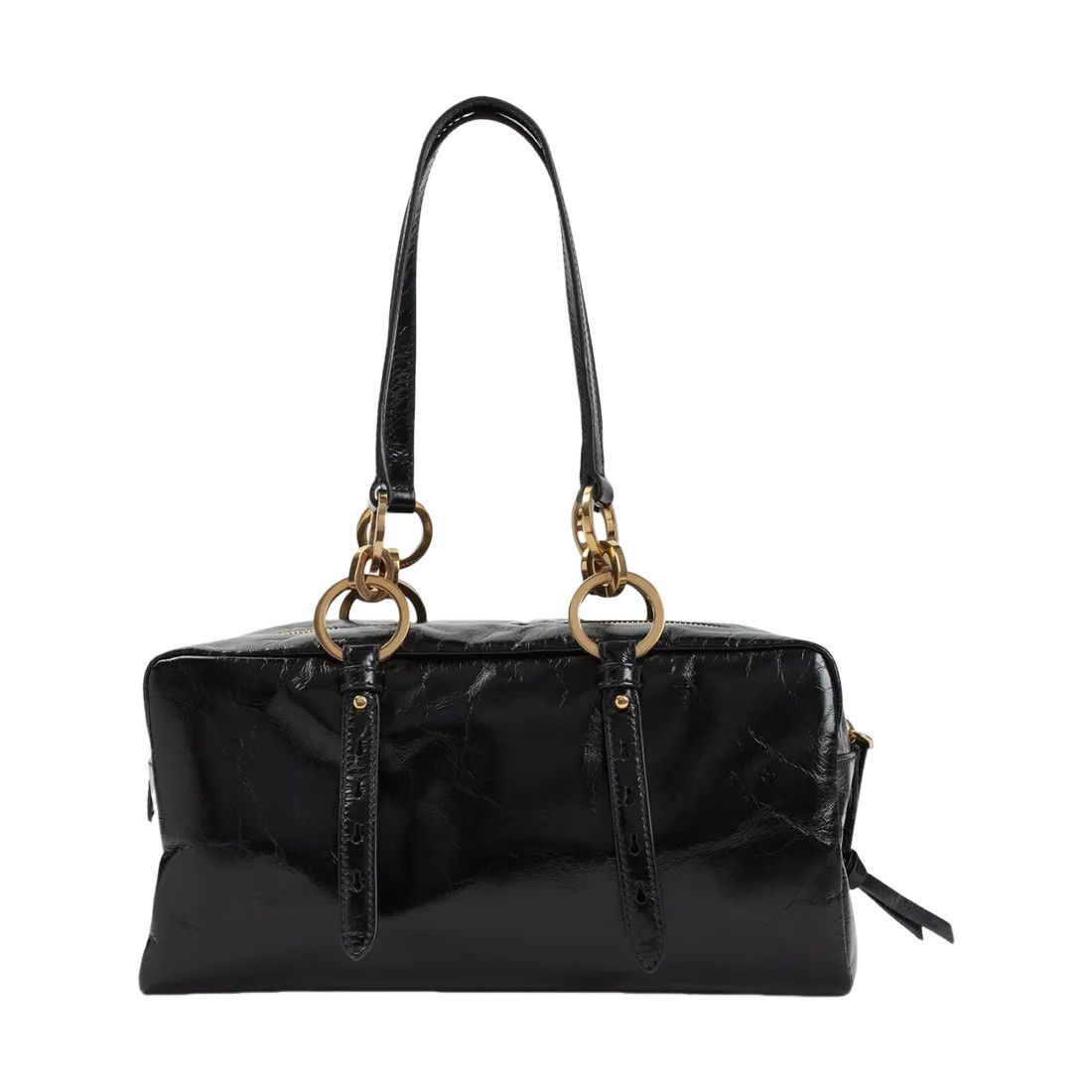 Prada PRADA Dangle Medium $3500 Black Leather Top Handle Bag New & Size ONE SIZE - 2 Thumbnail
