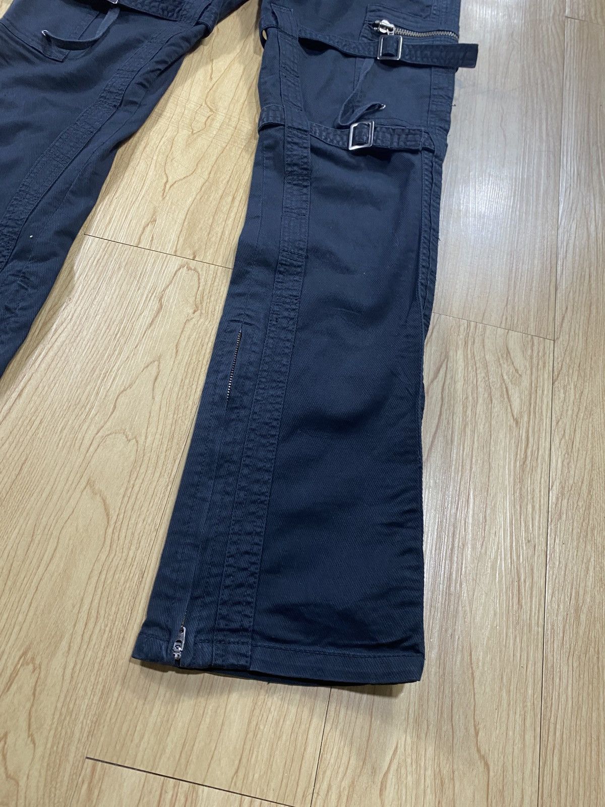 Issey Miyake Crazy Double Edge Bondage Flared Jeans Size US 32 / EU 48 - 5 Thumbnail