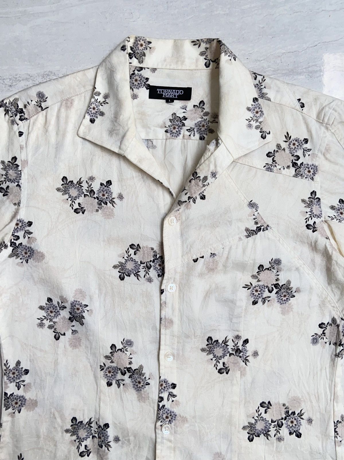 Tornado Mart TORNADO MART Flower Motive Shirt Size US S / EU 44-46 / 1 - 8 Thumbnail