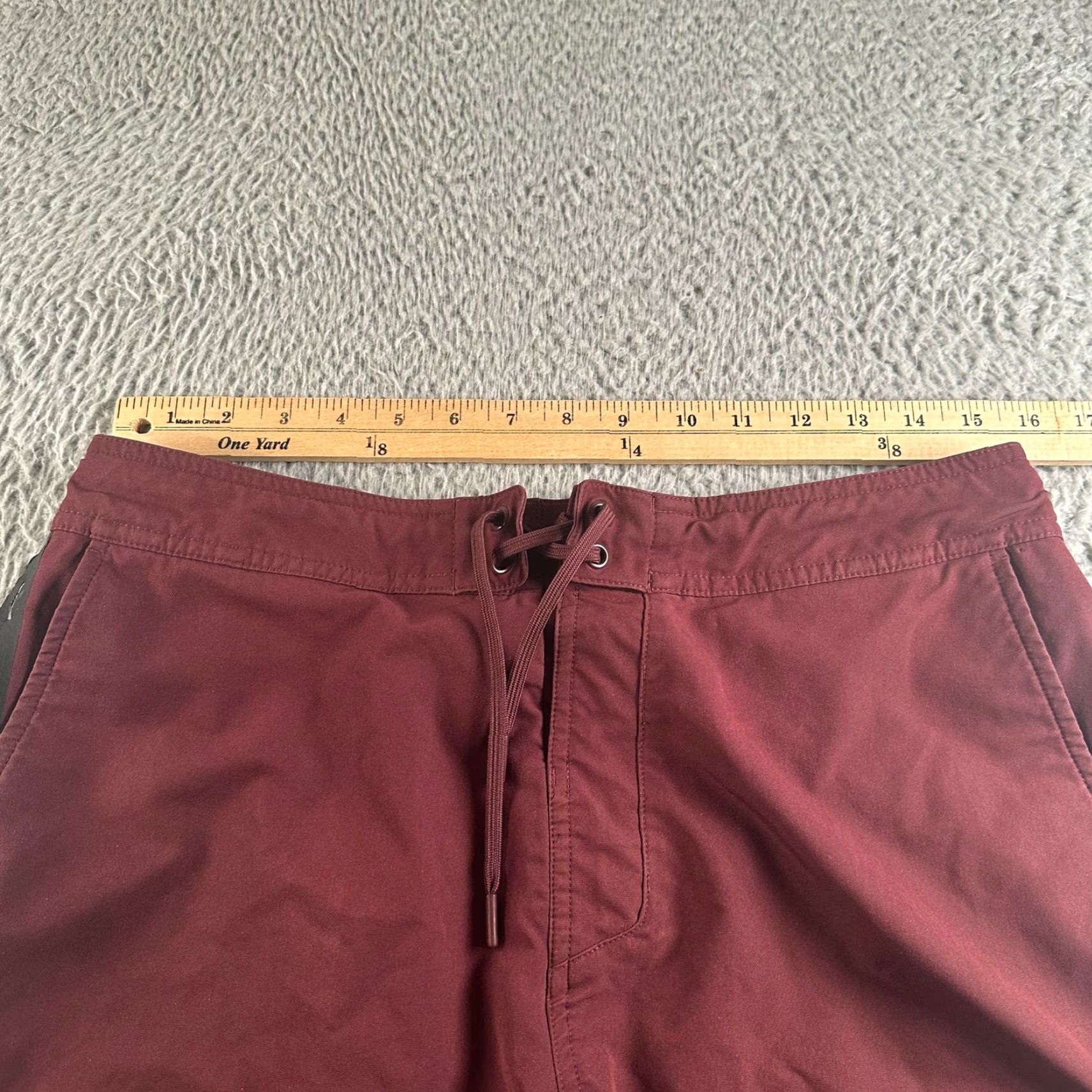 Ten Thousand Ten Thousand Foundation Shorts Mens L Burgundy Drawstring Athletic 7" Size US 33 - 4 Thumbnail
