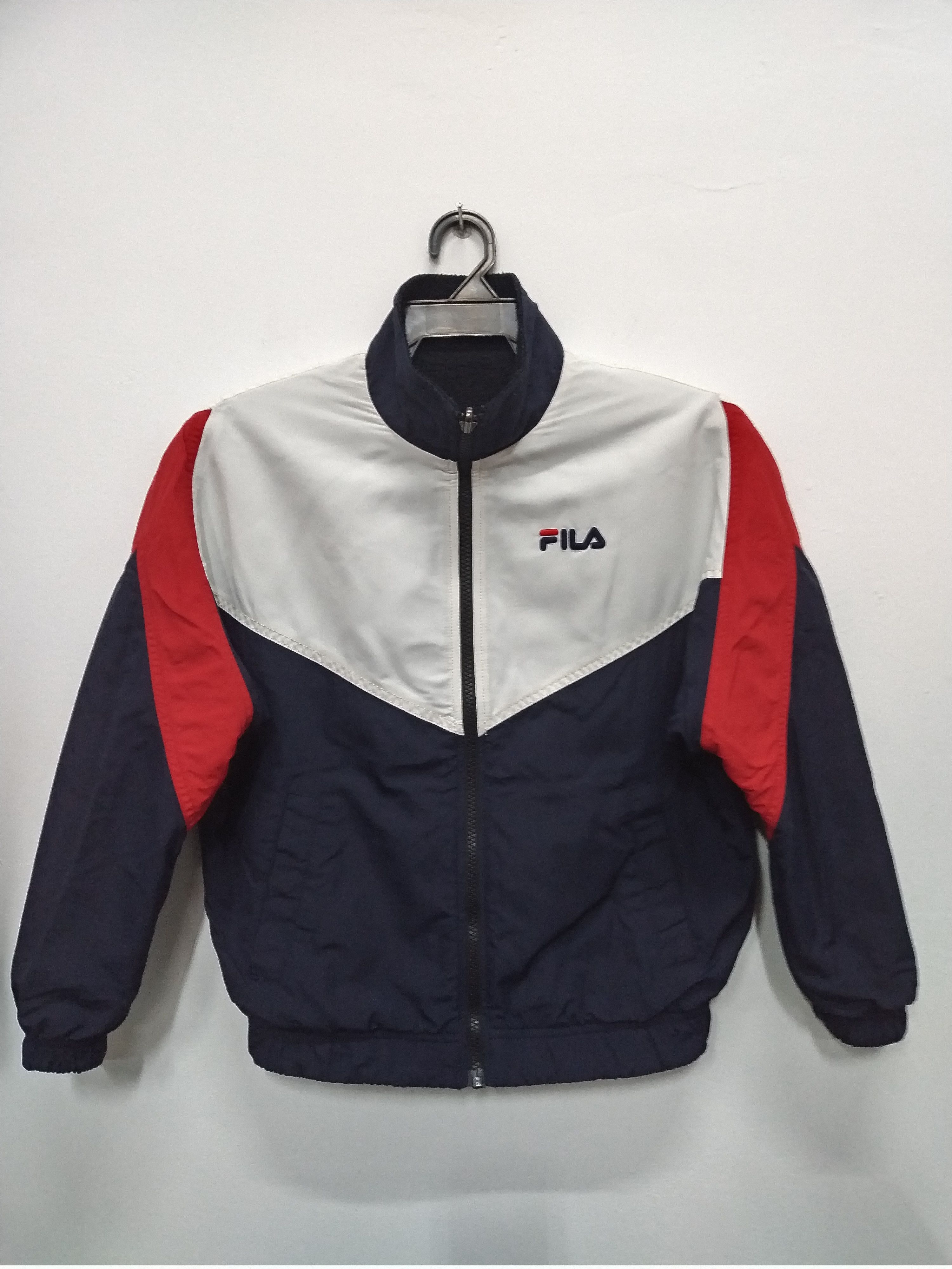 Fila REVERSIBLE💥 Fila biella italia Bomber Fleece & nylon Size US S / EU 44-46 / 1 - 1 Thumbnail