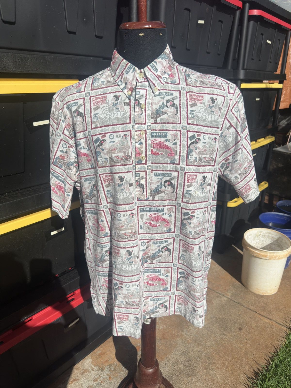 Reyn Spooner RARE VTG Reyn Spooner Dietrich Varez XL Maui Lobster Size US XL / EU 56 / 4 - 1 Thumbnail