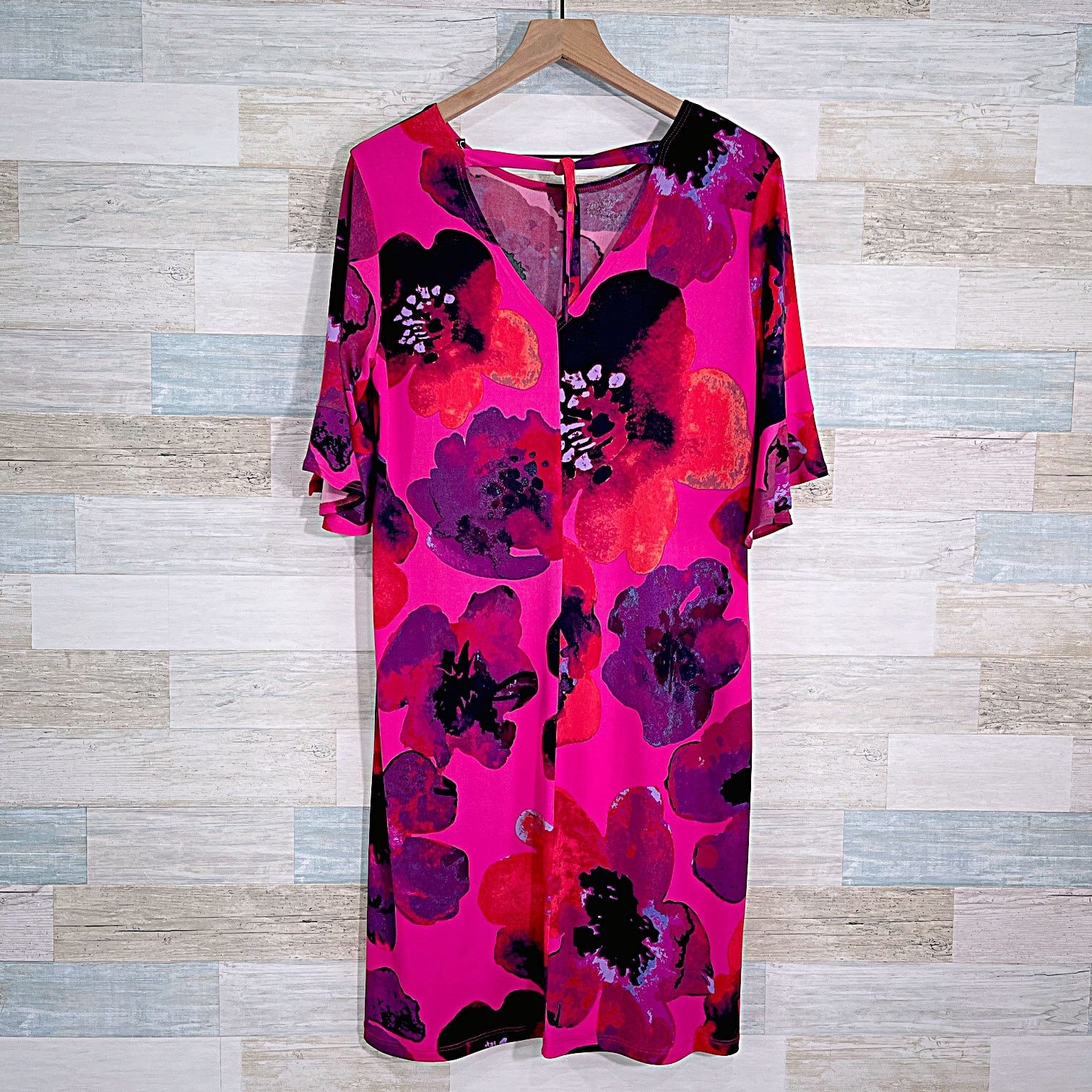 Other Clara Sun Woo Floral Jersey Dress Pink Womens Medium Size M / US 6-8 / IT 42-44 - 4 Thumbnail