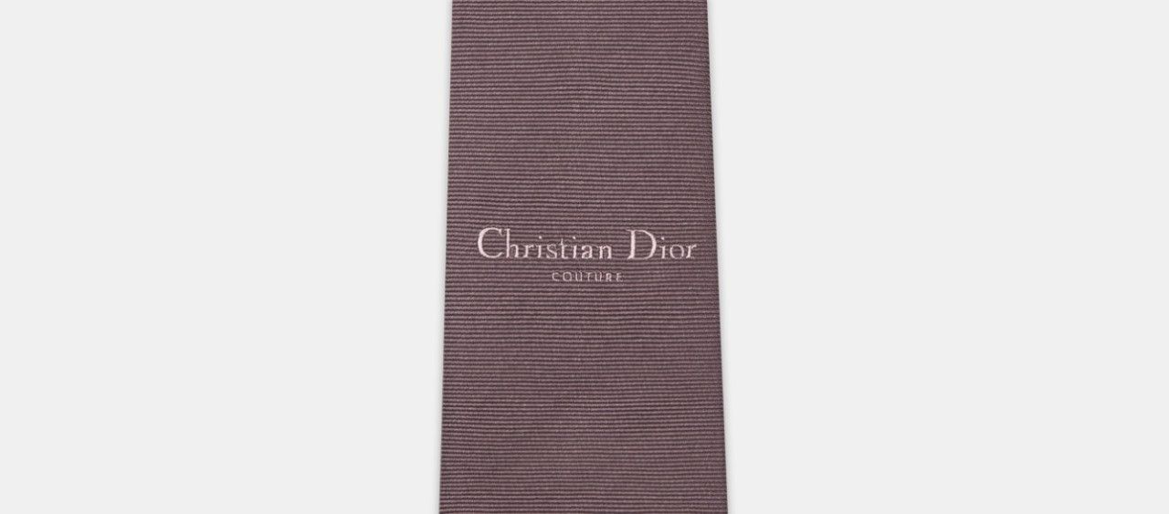Dior o1w1db10824 Size: OS / Couture Tie in Plum Size ONE SIZE - 3 Thumbnail