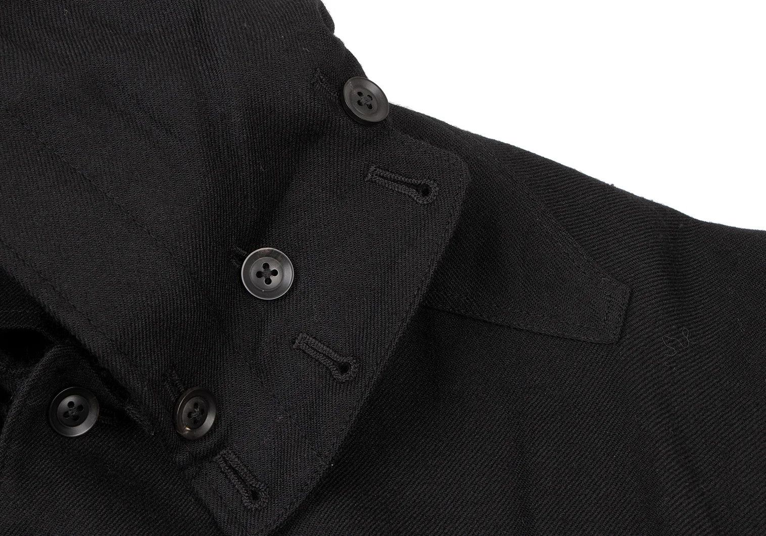 Yohji Yamamoto Yohji Yamamoto Wool Hooded Long Coat Black Size US M / EU 48-50 / 2 - 7 Thumbnail