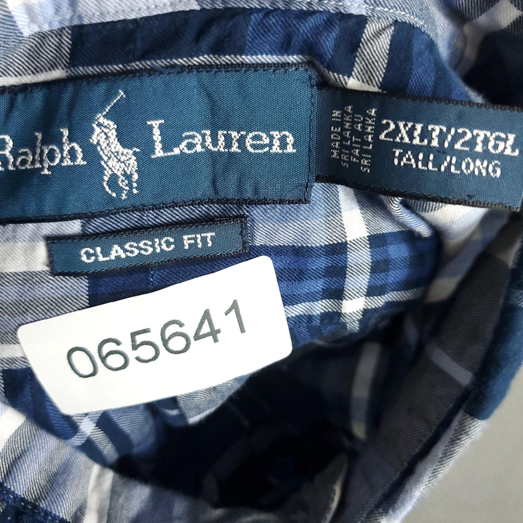 Ralph Lauren Ralph Lauren Shirt Mens 2XLT Blue Plaid Button-Up Long Sleeve Casual Front Pocket Button-Down Collar Polo Logo Modern Classic Size US XXL / EU 58 / 5 - 7 Thumbnail
