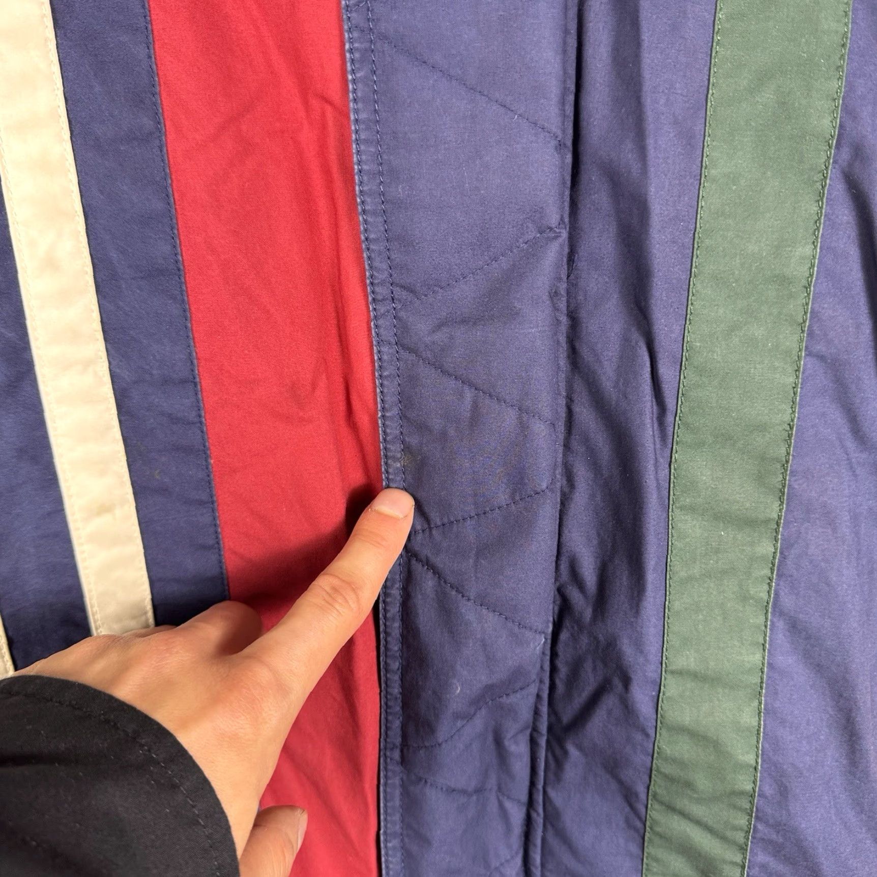 Tommy Hilfiger VINTAGE Tommy Hilfiger Jacket Mens L Duck Down Puffer Rugby Full Zip Hooded 90s Size US L / EU 52-54 / 3 - 5 Thumbnail