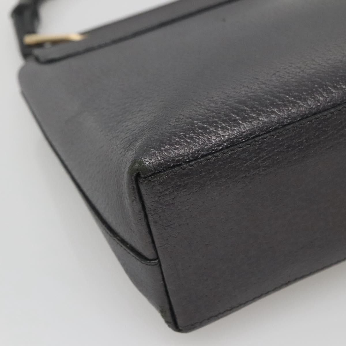 Gucci GUCCI Bamboo Hand Bag Leather Gold Charcoal Gray 001 3444 Size ONE SIZE - 13 Thumbnail
