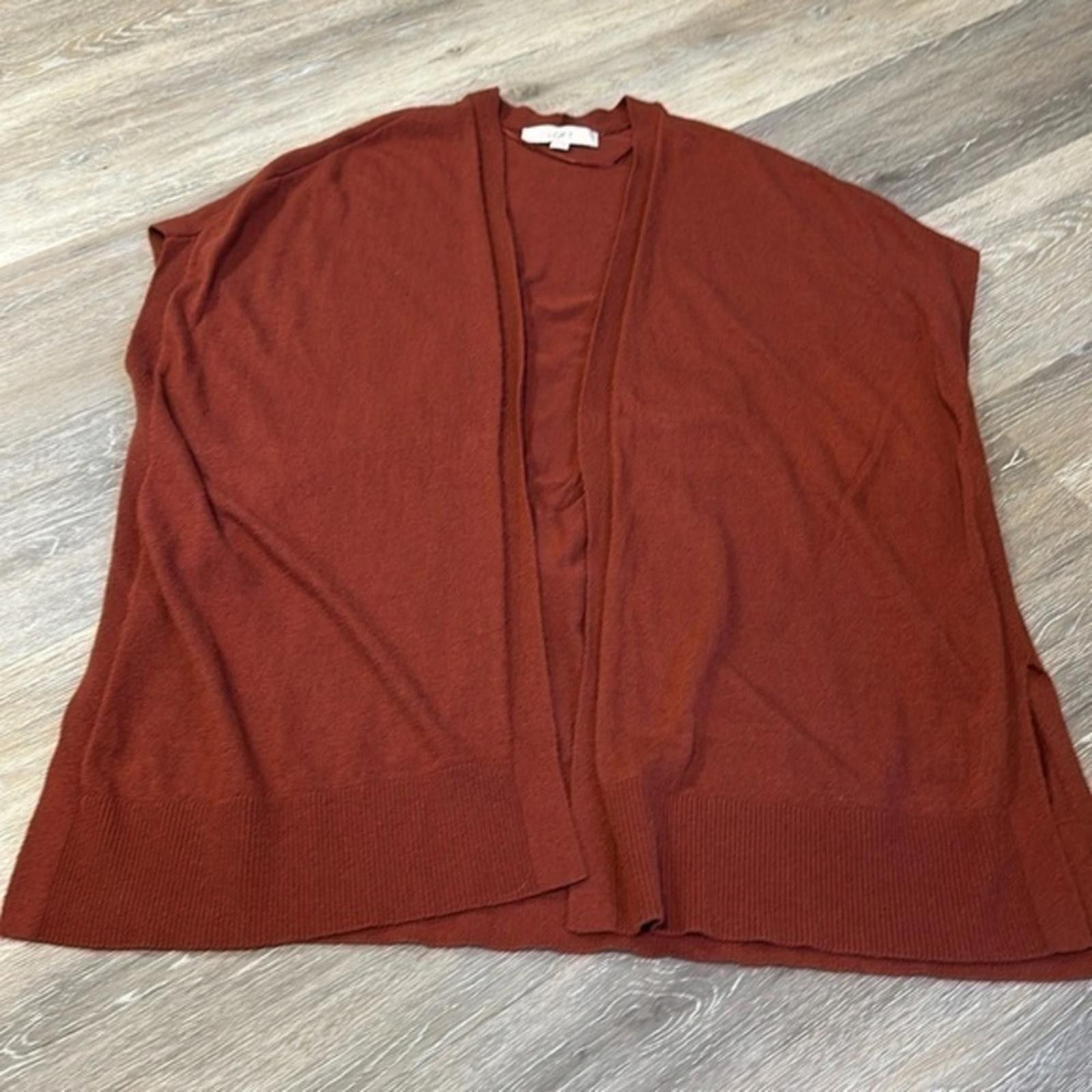 Other LOFT Small Wool Blend fishermancore Sweater Vest Wrap EUC Size S / US 4 / IT 40 - 1 Thumbnail