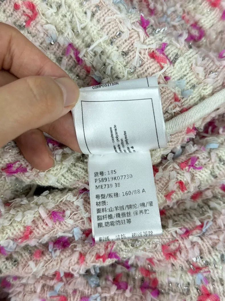 Chanel Chanel Waterfall series pink tweed sequin dress Size XS / US 0-2 / IT 36-38 - 6 Thumbnail