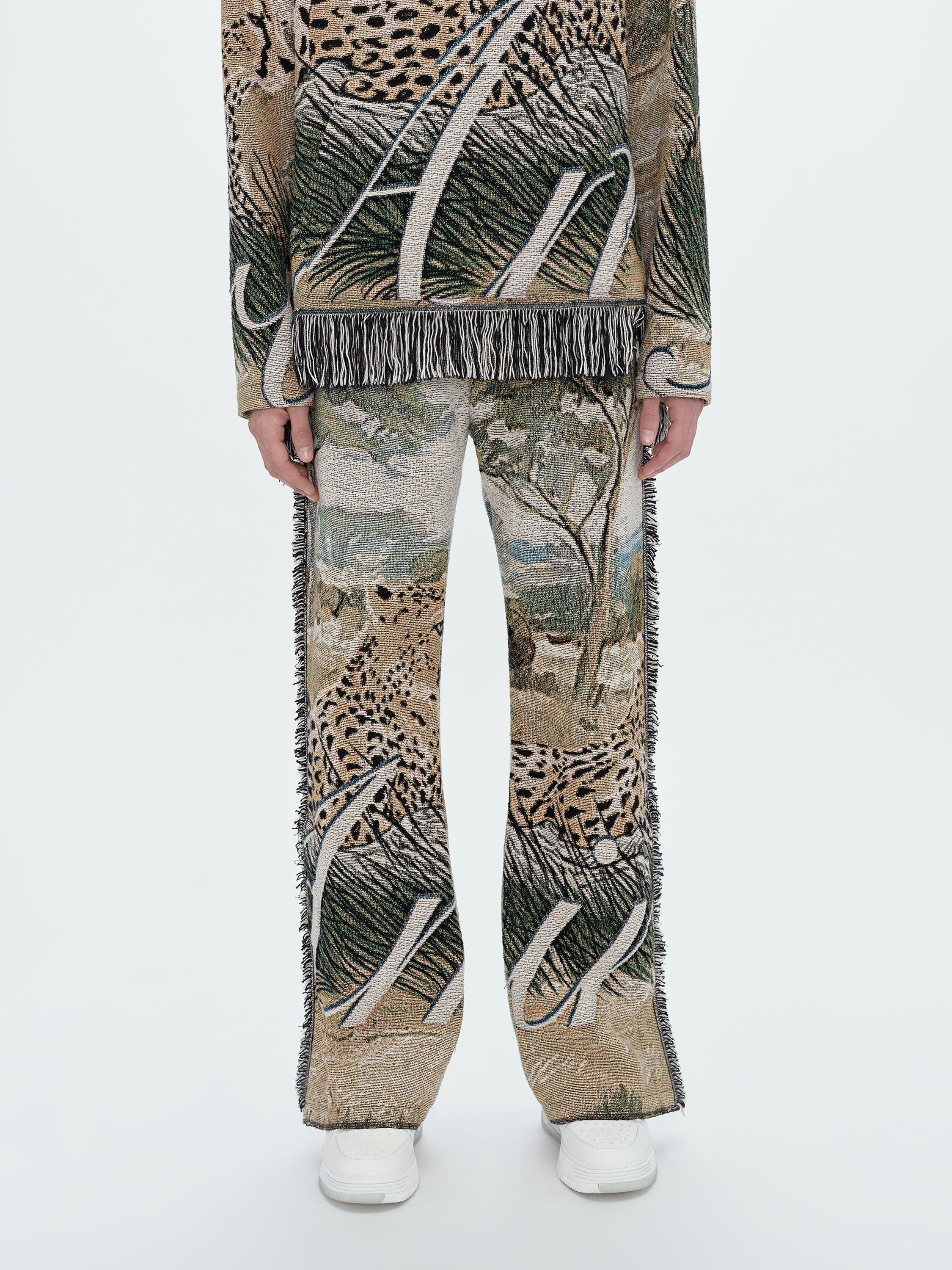 Amiri o1w1db10325 Cheetah Tapestry Lounge Pant in Multicolor Size US 36 / EU 52 - 3 Thumbnail