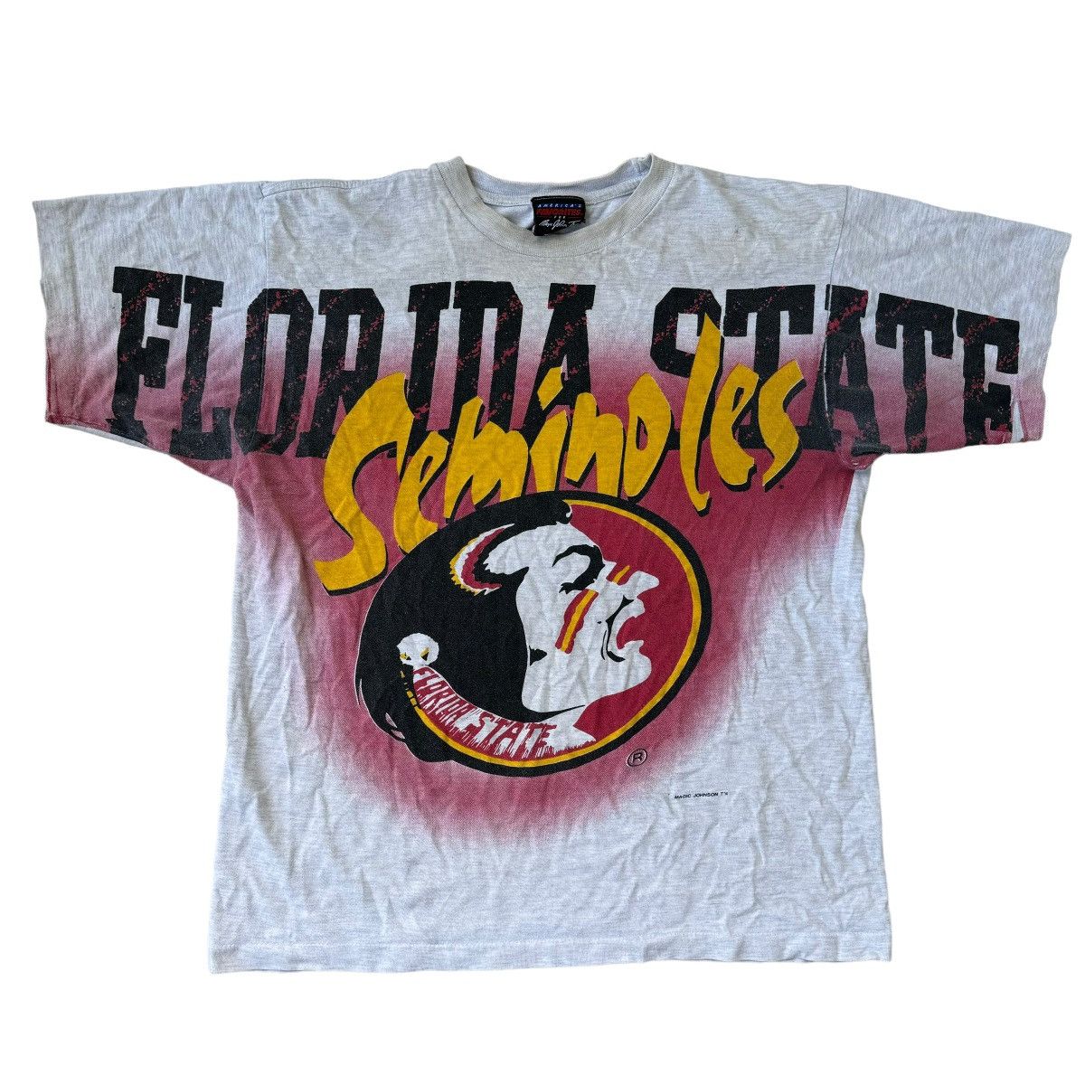 NBA × Vintage 90s Magic Johnson Vintage Florida State University AOP Tee Size US L / EU 52-54 / 3 - 1 Thumbnail