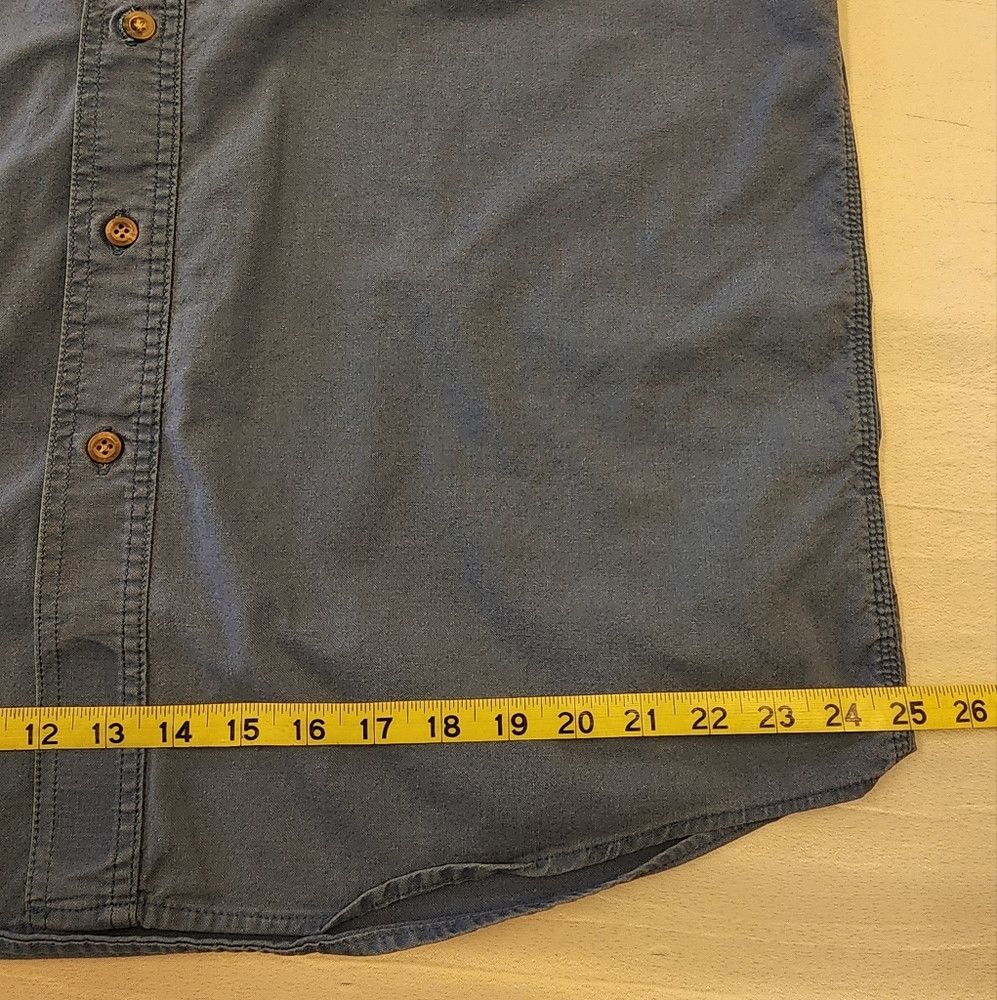Carhartt Carhartt Blue Workwear Button Front Short Sleeve Shirt Size US XL / EU 56 / 4 - 7 Thumbnail