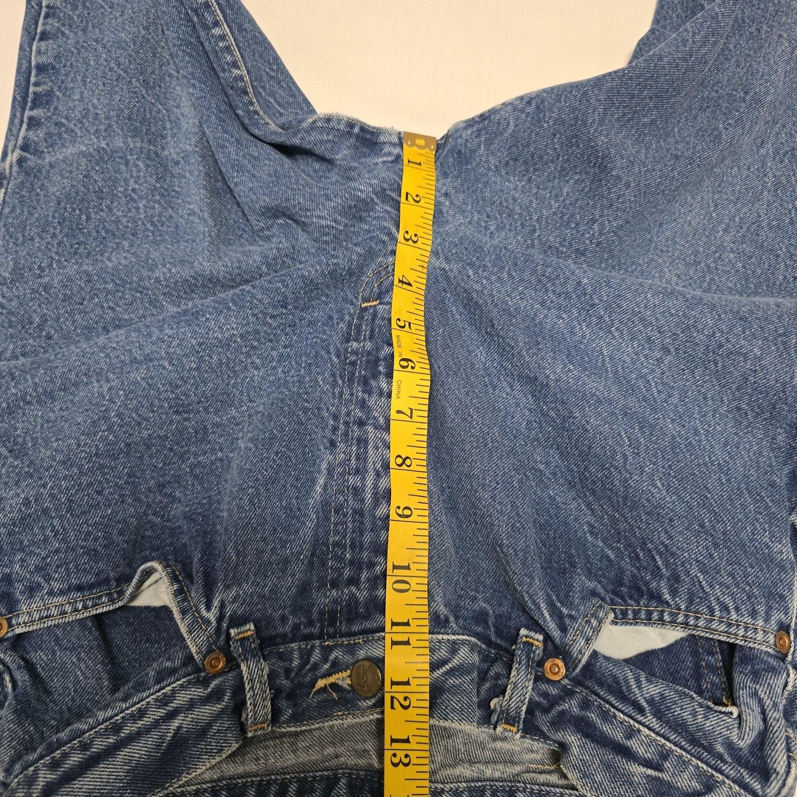 Lee Vintage Lee Jeans Womens 13 M Blue Denim Straight Leg 90s Size 34" / US 12 / IT 48 - 6 Thumbnail