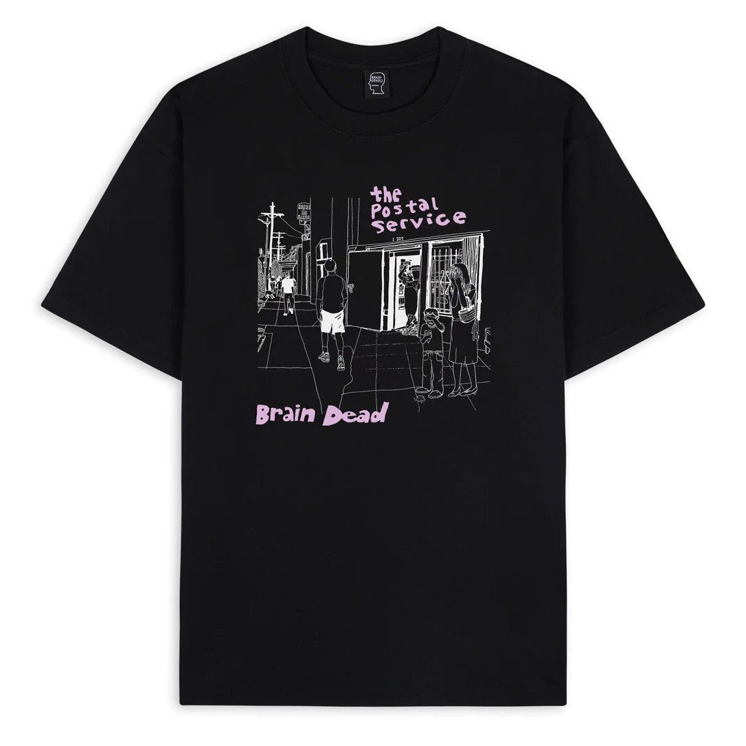 image of Band Tees x Brain Dead The Postal Service T-Shirt Give Up - New in Black, Men's (Size XL)