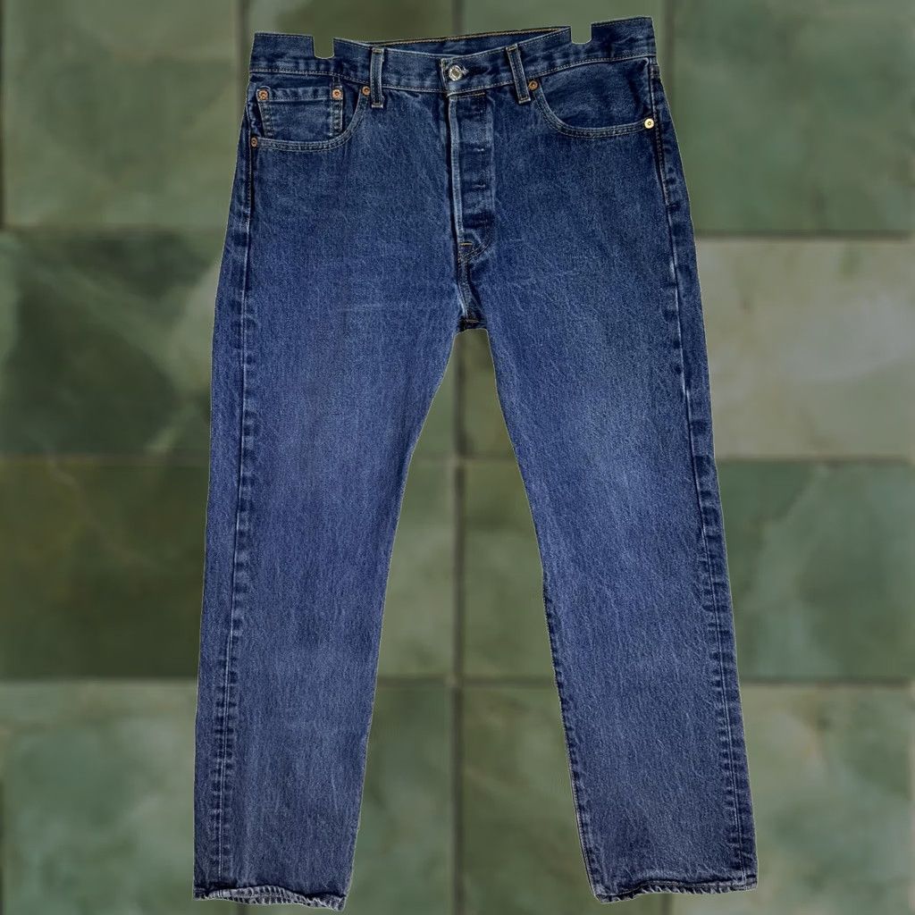 Levi's Levis 501 Jeans Mens 33x30 Blue Original Fit Button Fly Red Tab Denim Size US 33 - 1 Thumbnail