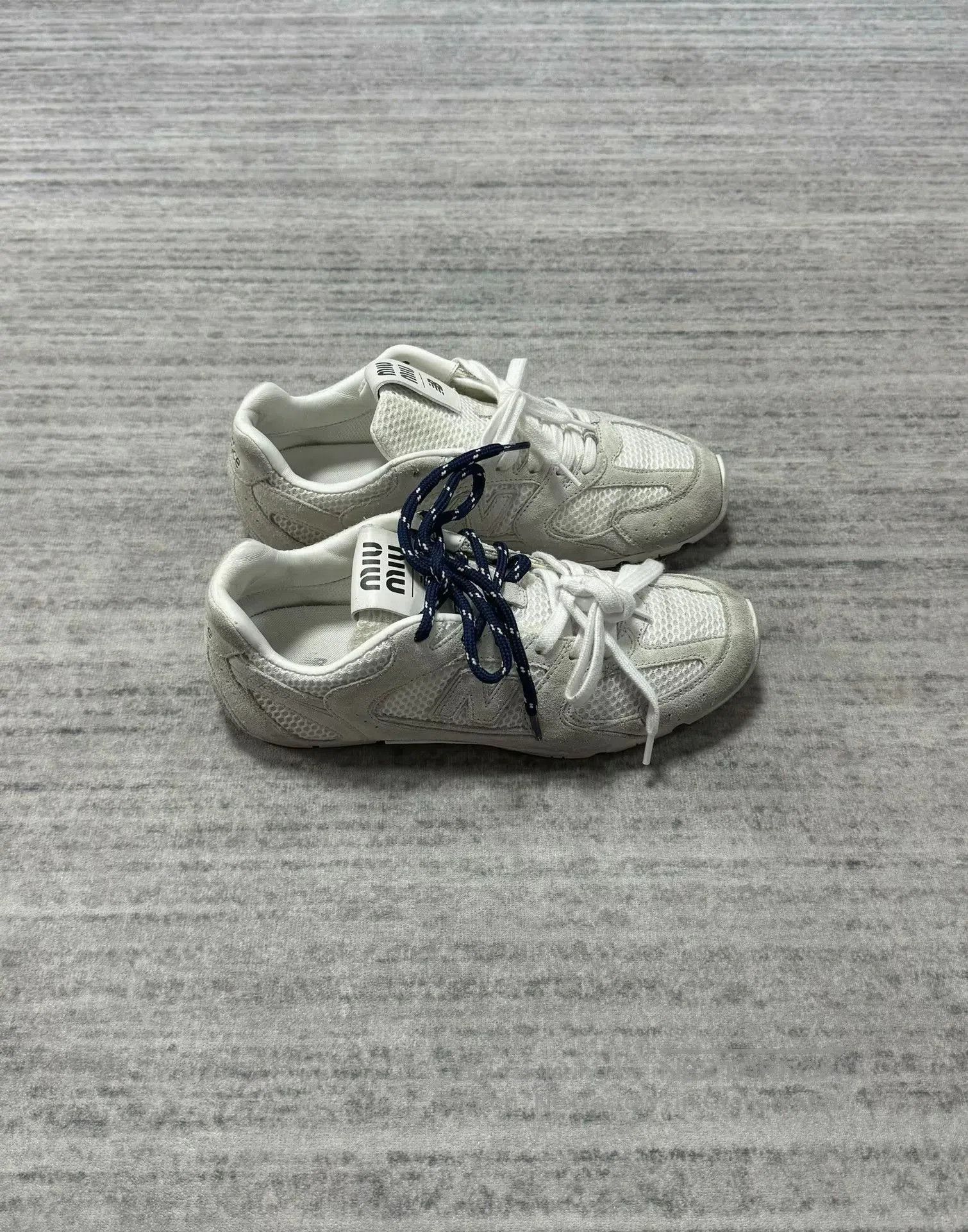 Miu Miu Miu Miu x NB530SL White Mesh Sneakers. Size US 6 / IT 36 - 2 Thumbnail