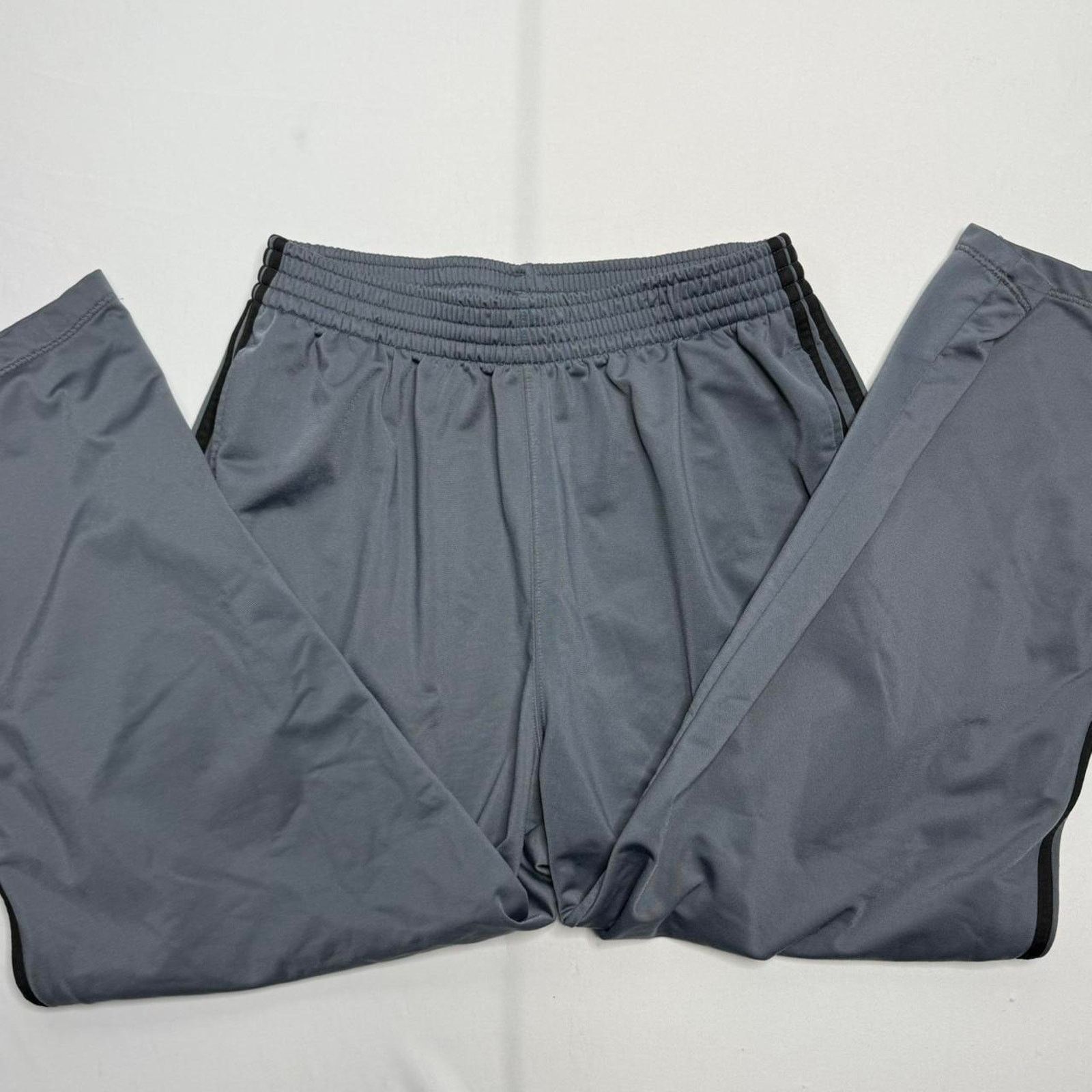 Adidas Adidas Grey Track Pants With Black Stripes Size XL Size US 41 - 3 Thumbnail