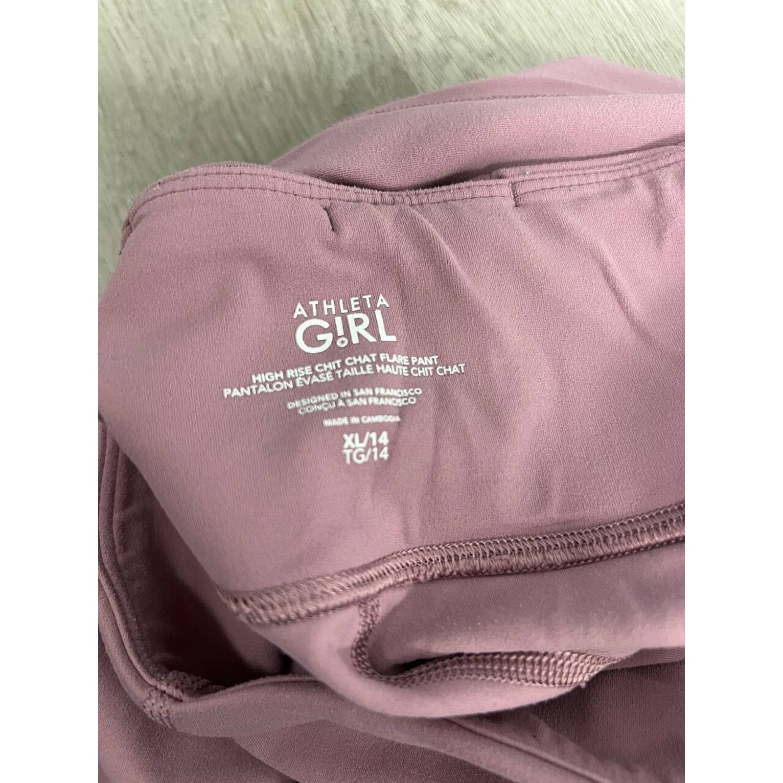 Athleta Athleta Girl High Pant Pink Size XL/14 A000847 Size 36" / US 14 / IT 50 - 5 Thumbnail
