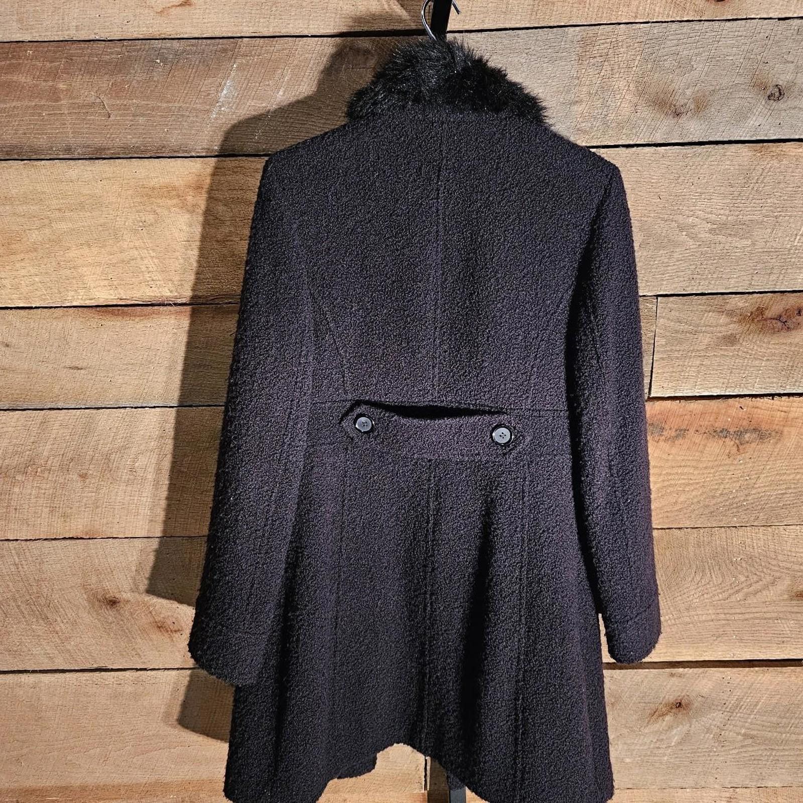Other Women's Black Jacket with Faux Fur Collar Size M / US 6-8 / IT 42-44 - 5 Thumbnail