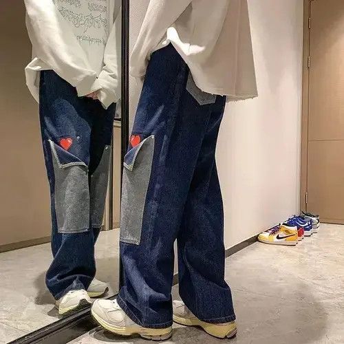 Japanese Brand × Vintage Wide Leg Autumn Jeans Size US 33 - 3 Thumbnail