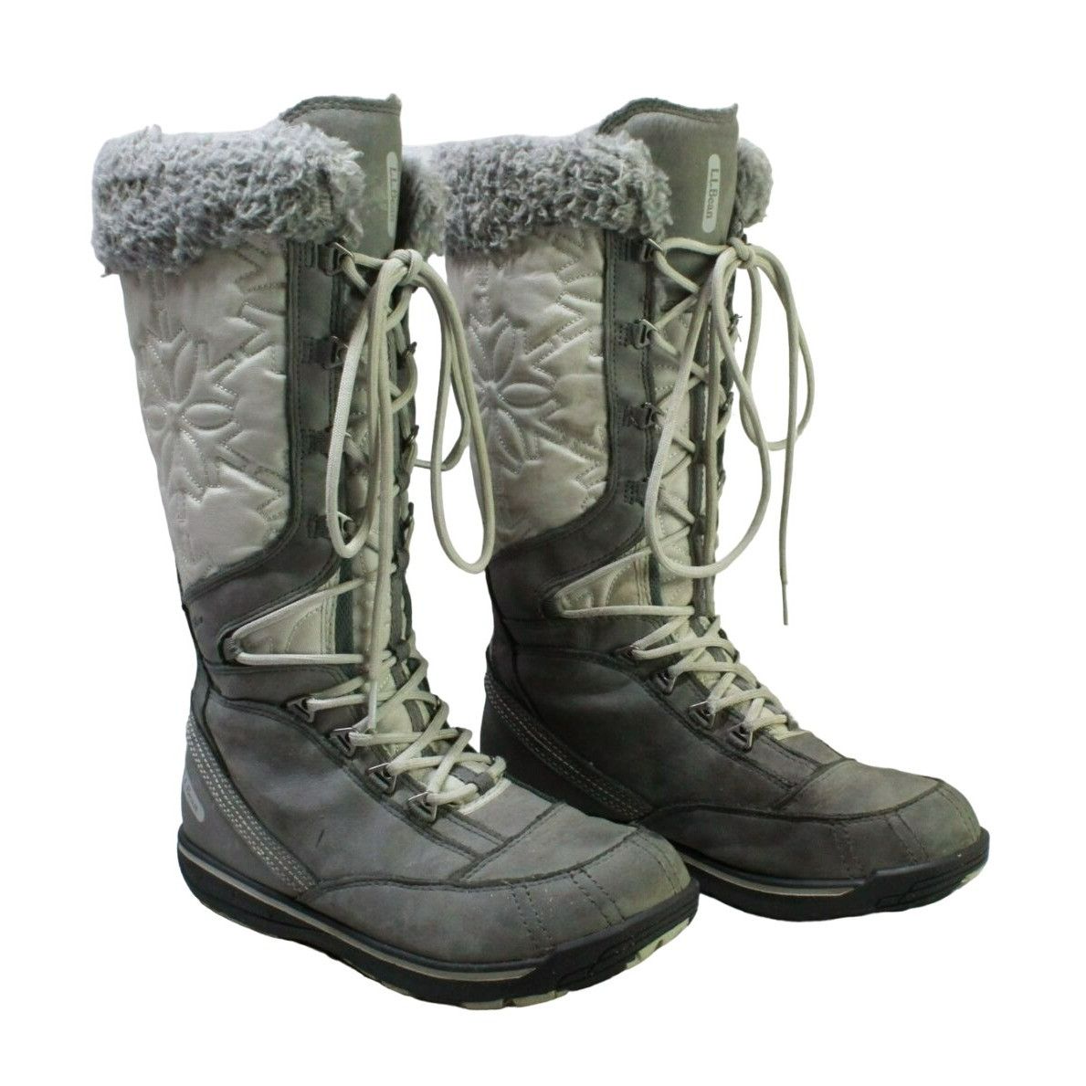 L.L. Bean × Leather LL Bean Womens Waterproof Insulated Knee High Winter Boots Size US 6.5 / IT 36.5 - 3 Thumbnail