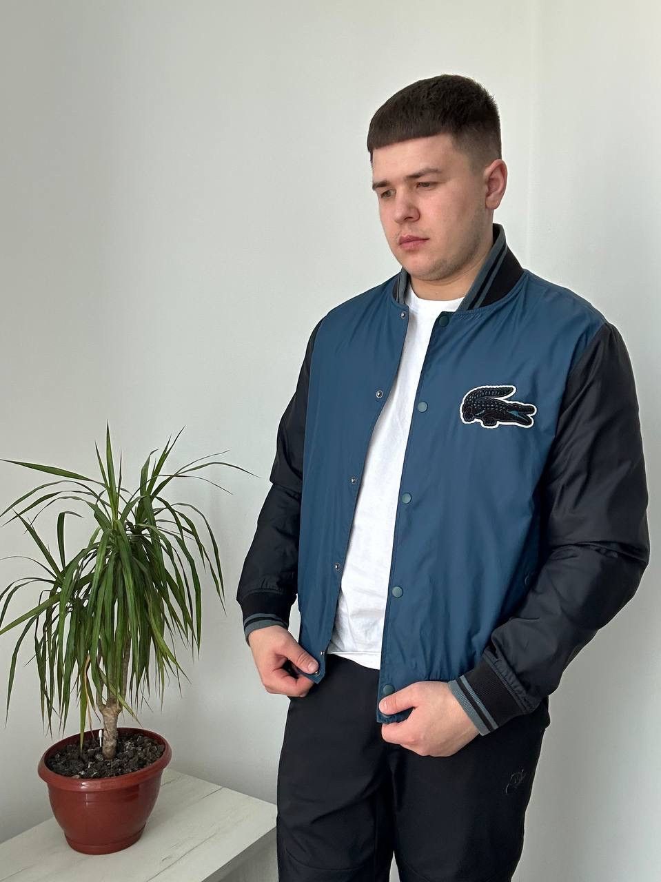 Lacoste × Vintage Vintage Lacoste Live Blue Light Big Logo Jacket Size US L / EU 52-54 / 3 - 12 Thumbnail