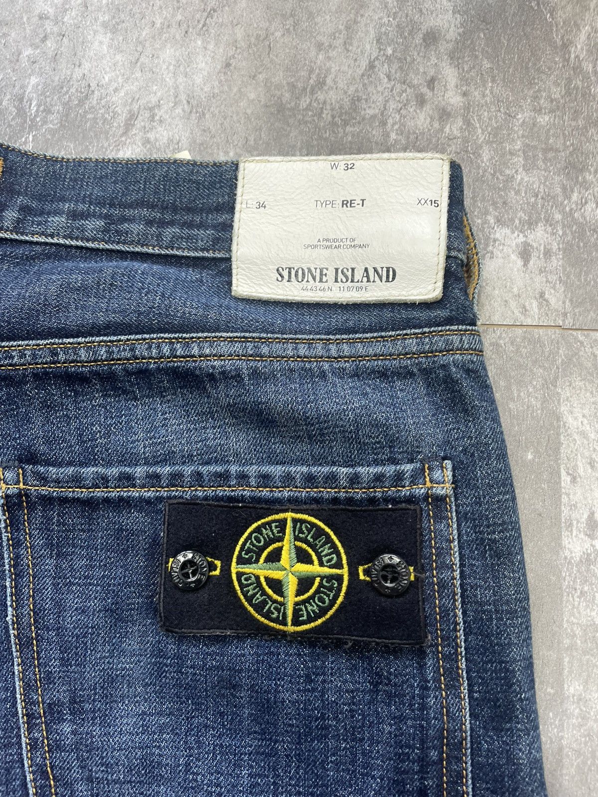 Stone Island Vintage Stone Island Baggy Denim Jeans Patch Logo 90s Y2k Size US 32 / EU 48 - 6 Thumbnail
