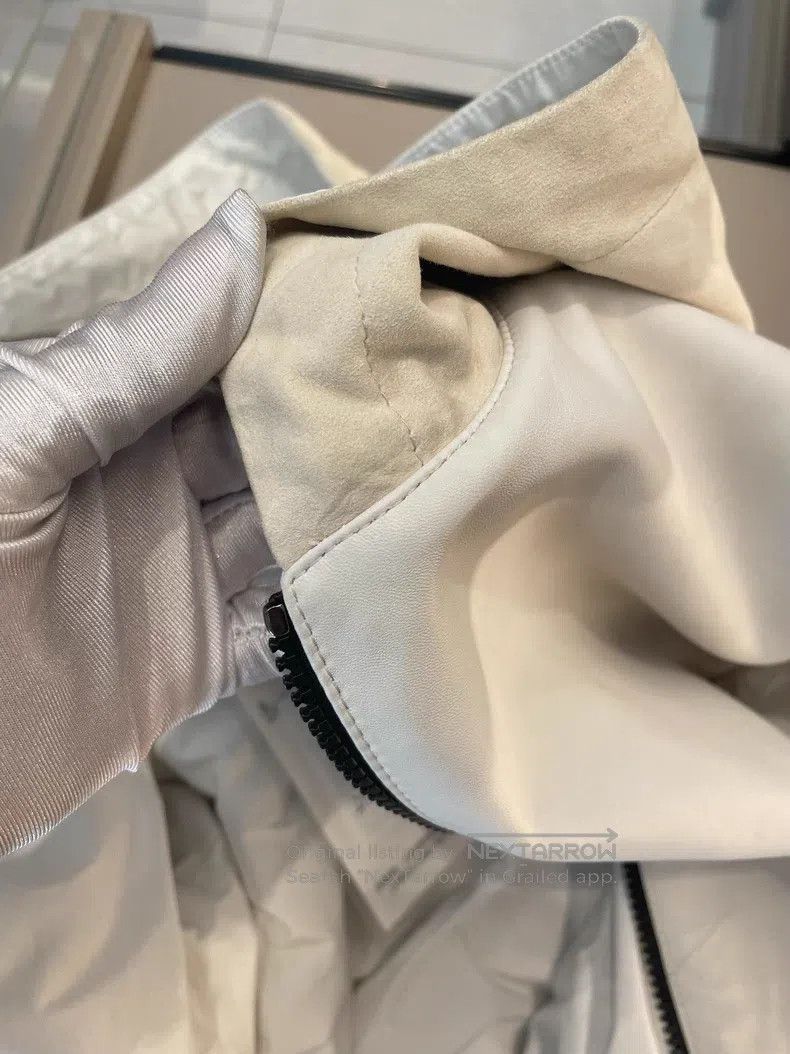 Brunello Cucinelli Brunello Cucinelli Beige and Beige White Color Blocked Hoo Size M / US 6-8 / IT 42-44 - 7 Thumbnail