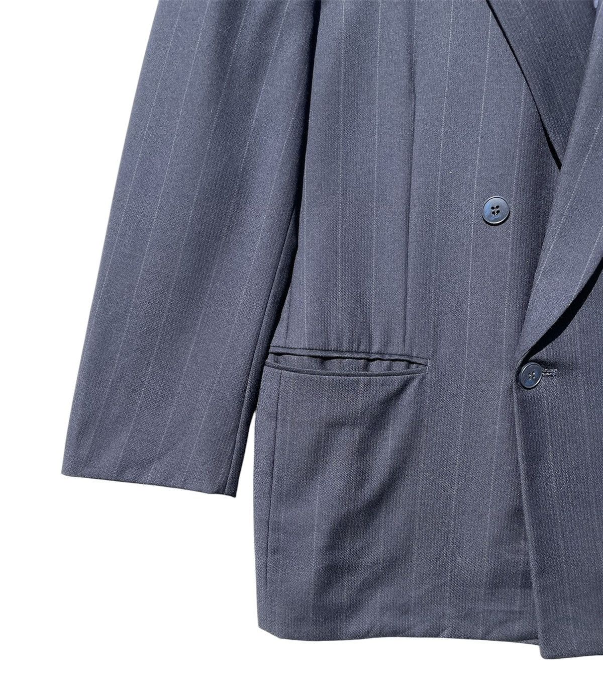 Pierre Cardin RARE🔥 Pierre Cardin Navy Pinstripe Double Breasted Blazer Size US L / EU 52-54 / 3 - 5 Thumbnail