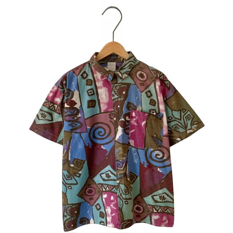 Vintage Vintage summer shirt with crazy patterns Size US L / EU 52-54 / 3 - 5 Thumbnail