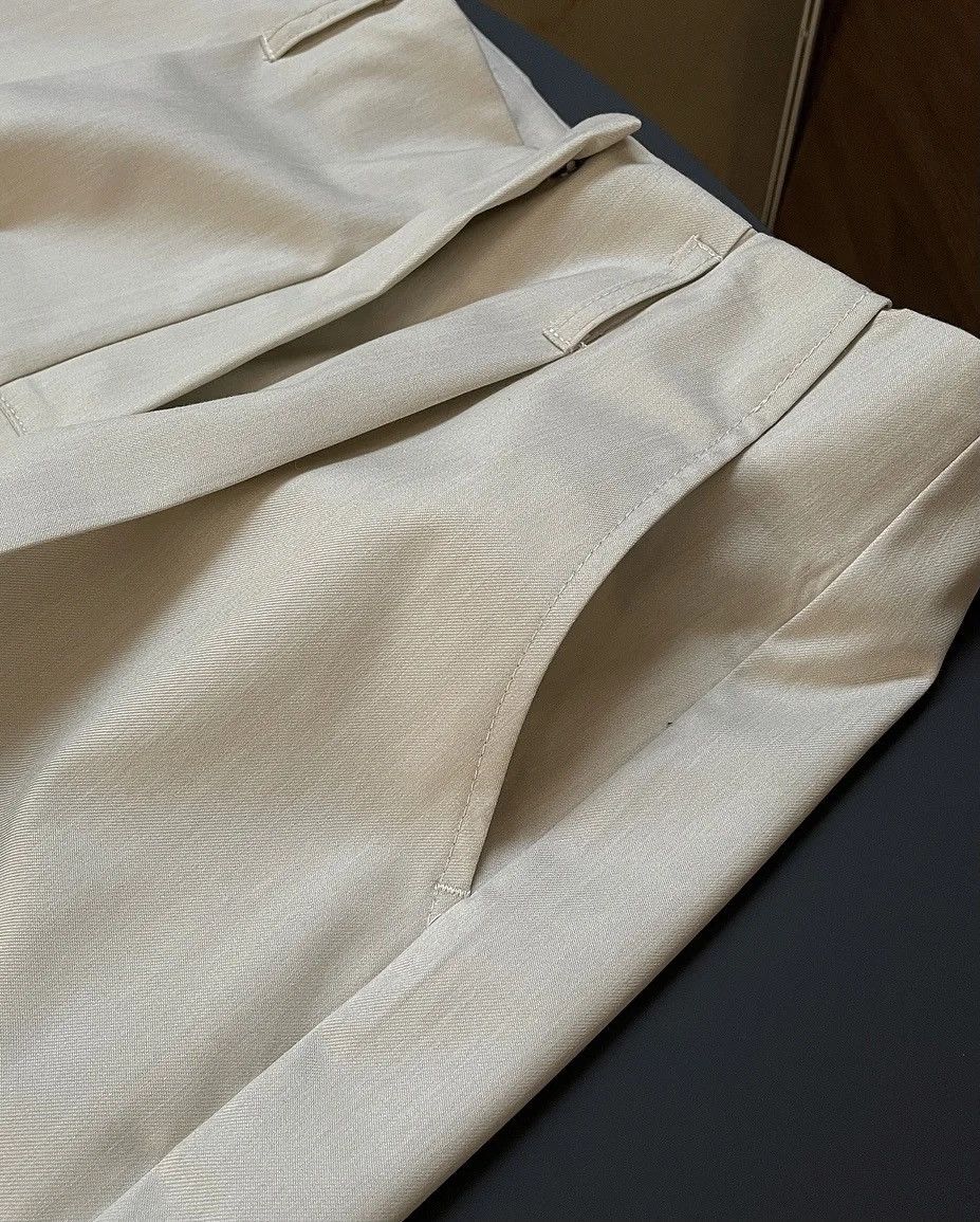 Designer × Vintage Casual Loose Wide Leg Solid Pants Trousers Size US 30 / EU 46 - 5 Thumbnail
