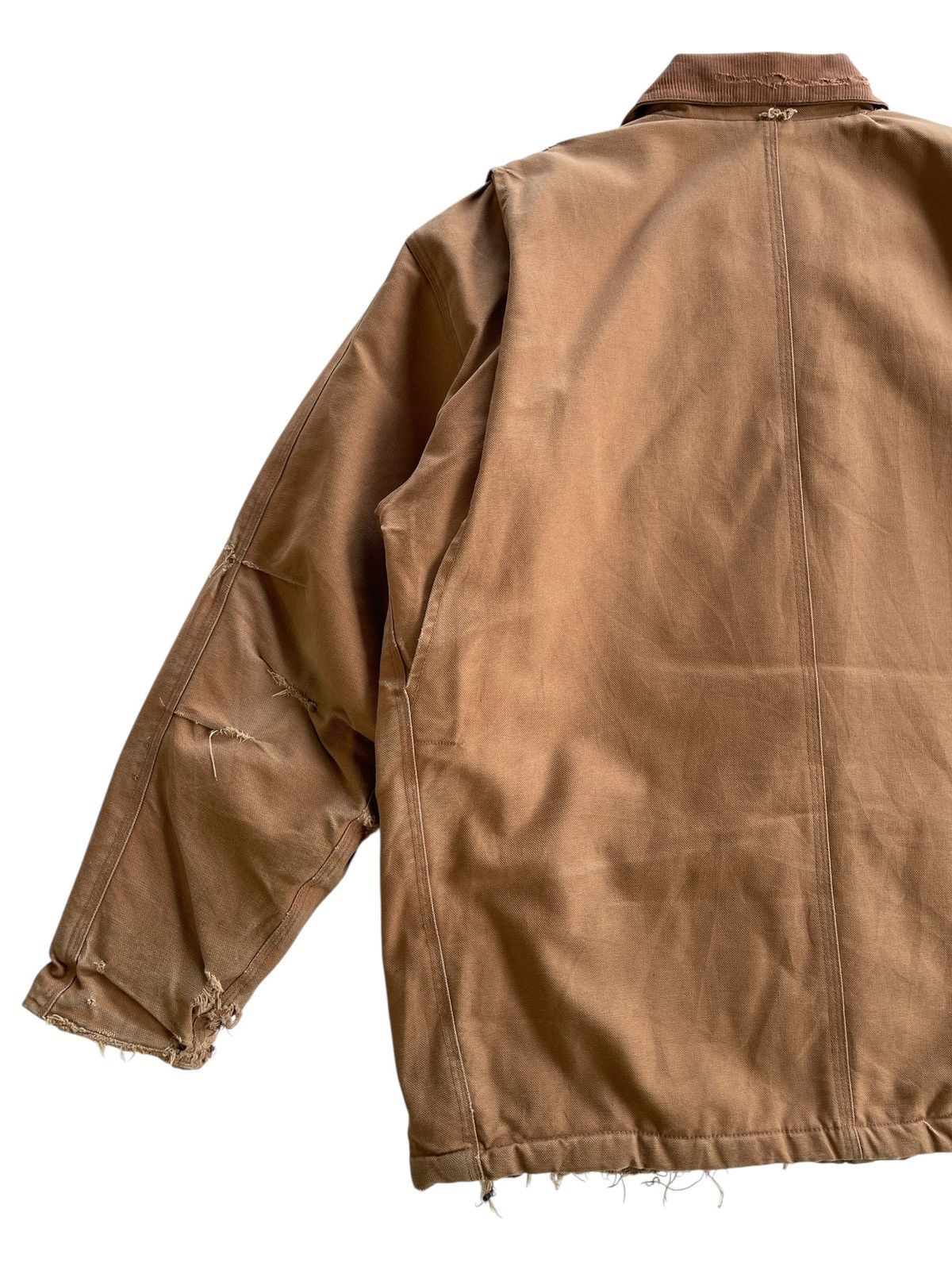 Vintage DISTRESSED❗️1990s Thrashed Workwear Jacket Size US XL / EU 56 / 4 - 10 Thumbnail