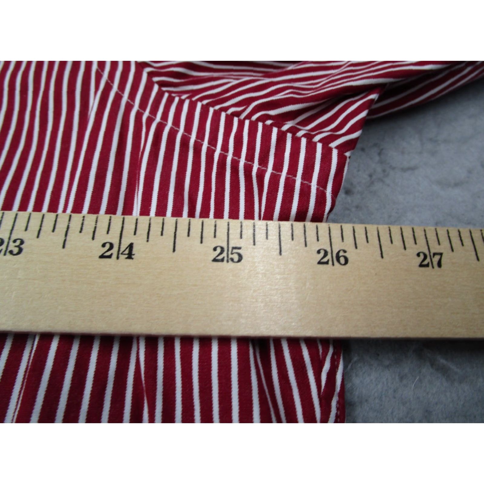 Ralph Lauren VINTAGE Ralph Lauren Shirt Mens 2XL XXL Red Striped Button Up Twill Blue Pony Shirt Mens 2XL Size US XXL / EU 58 / 5 - 5 Thumbnail