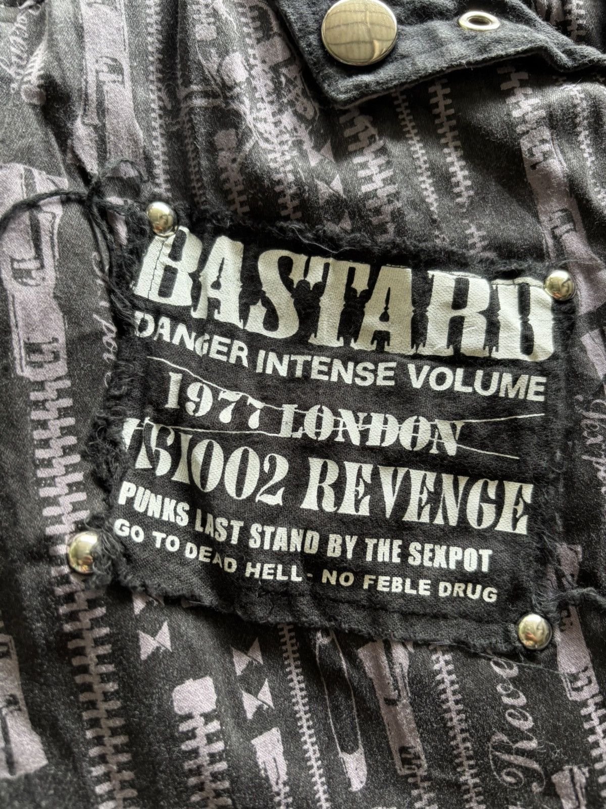 Sex Pot ReVeNGe y2k sex pot revenge punk gothic overprint pant skull anarchy Size US 28 / EU 44 - 10 Thumbnail