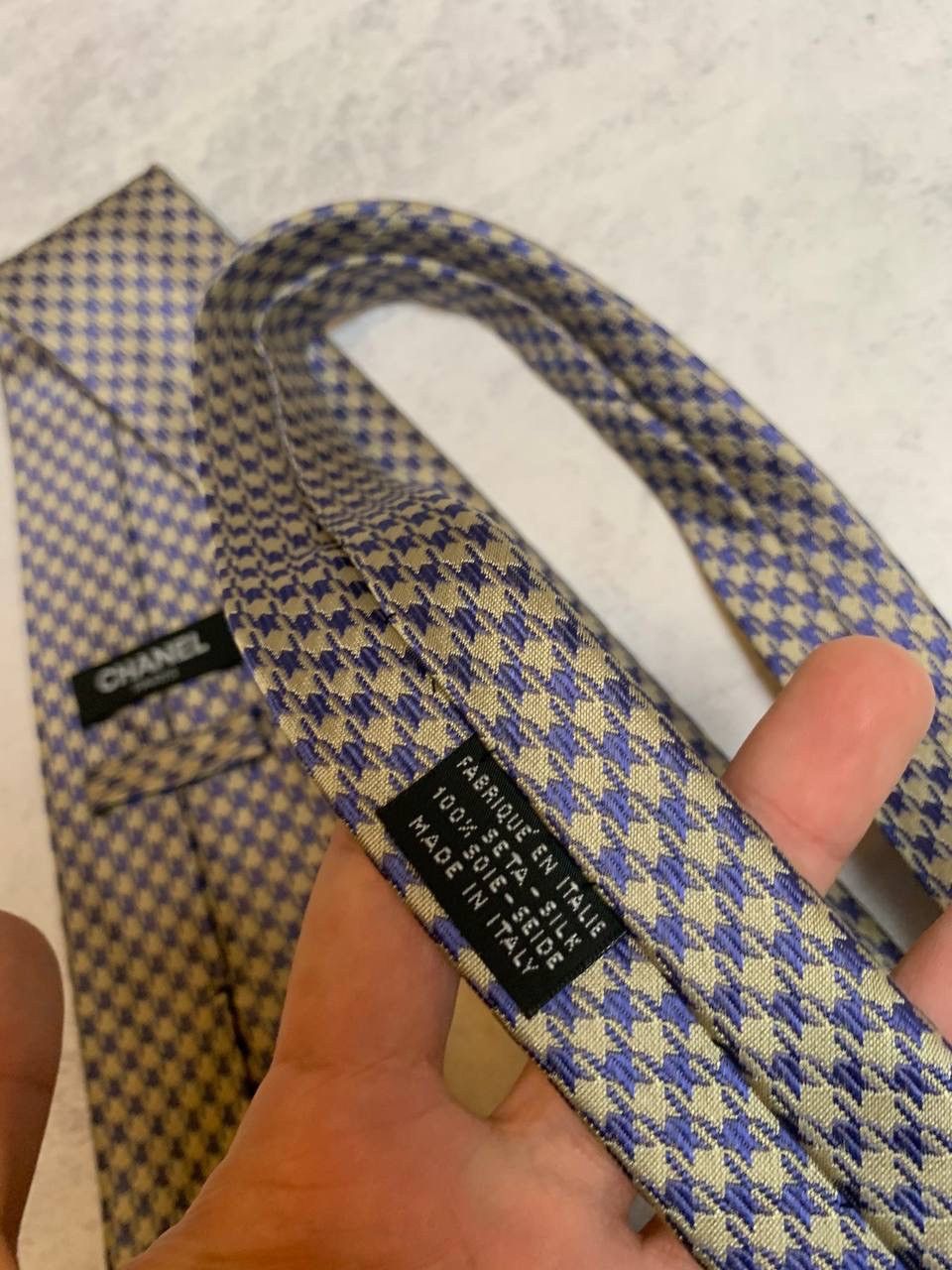 Chanel 90S Silk Tie Vintage Size ONE SIZE - 3 Thumbnail