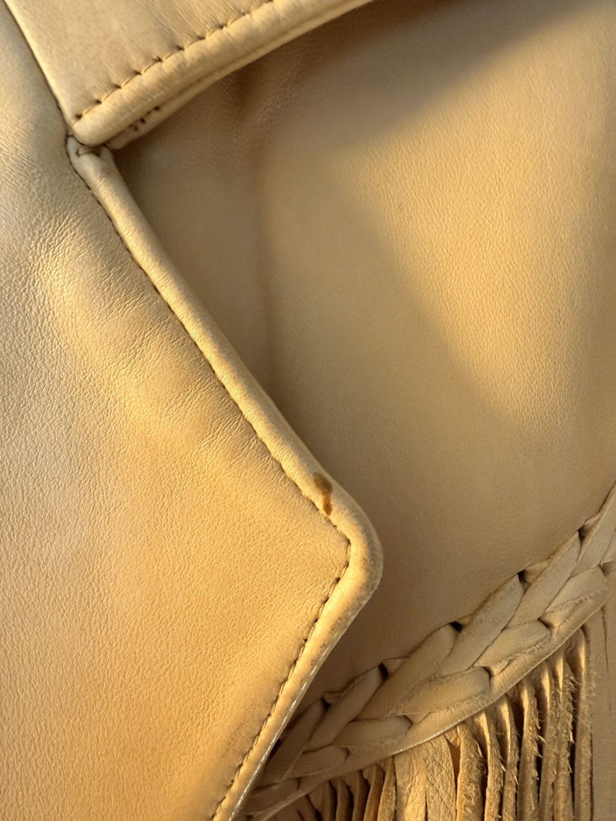 Diamond Leather Collection Diamond leather tassel coat Size US L / EU 52-54 / 3 - 4 Thumbnail