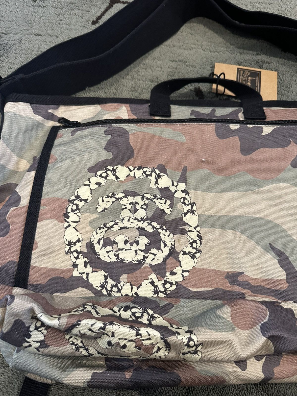 DENIM TEARS × Stussy Stussy x Denim Tears Camo Messenger Bag