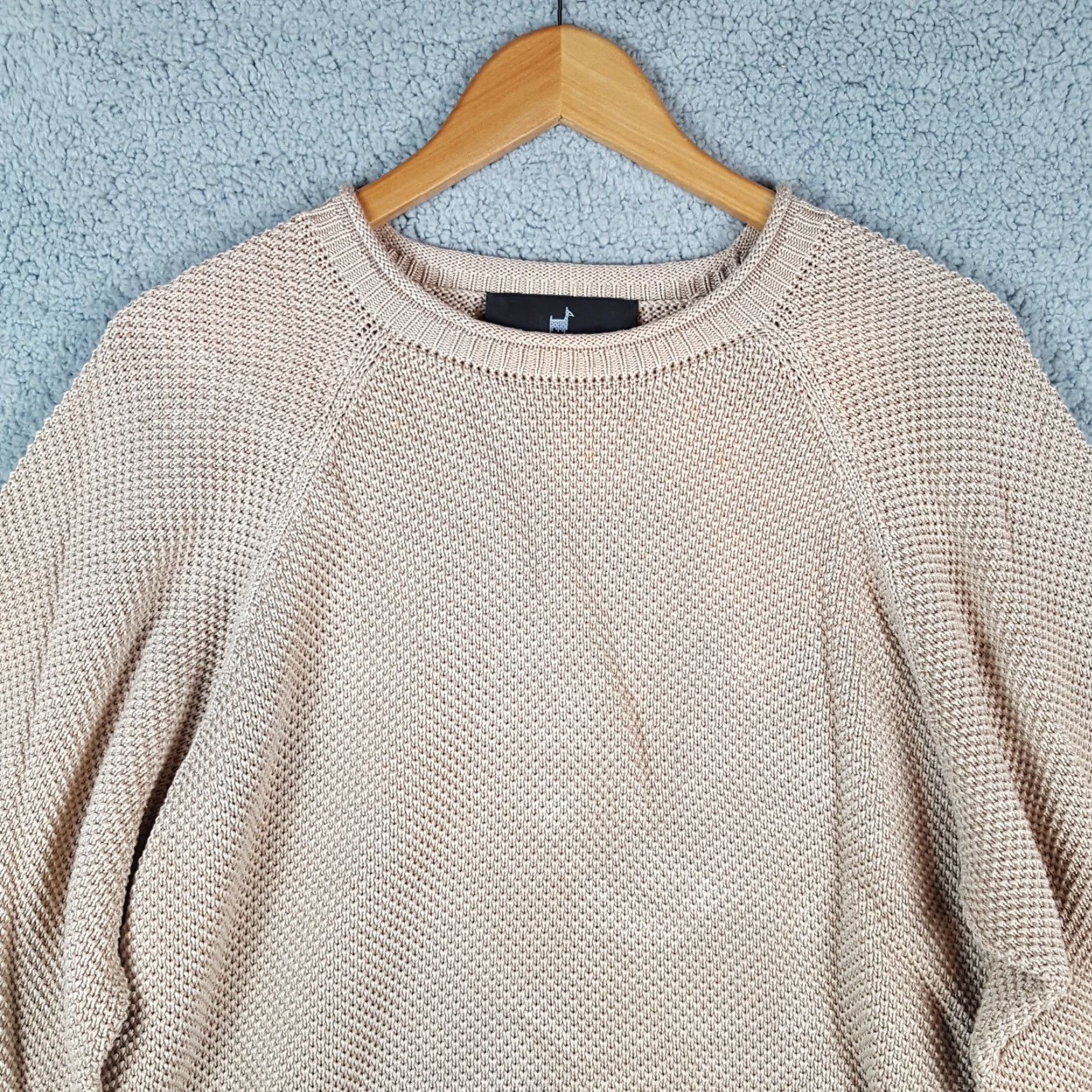 Vintage VINTAGE Peruvian Connection Pima Cotton Knit Pullover Sweater XL Beige Casual Mens Size US XL / EU 56 / 4 - 2 Thumbnail
