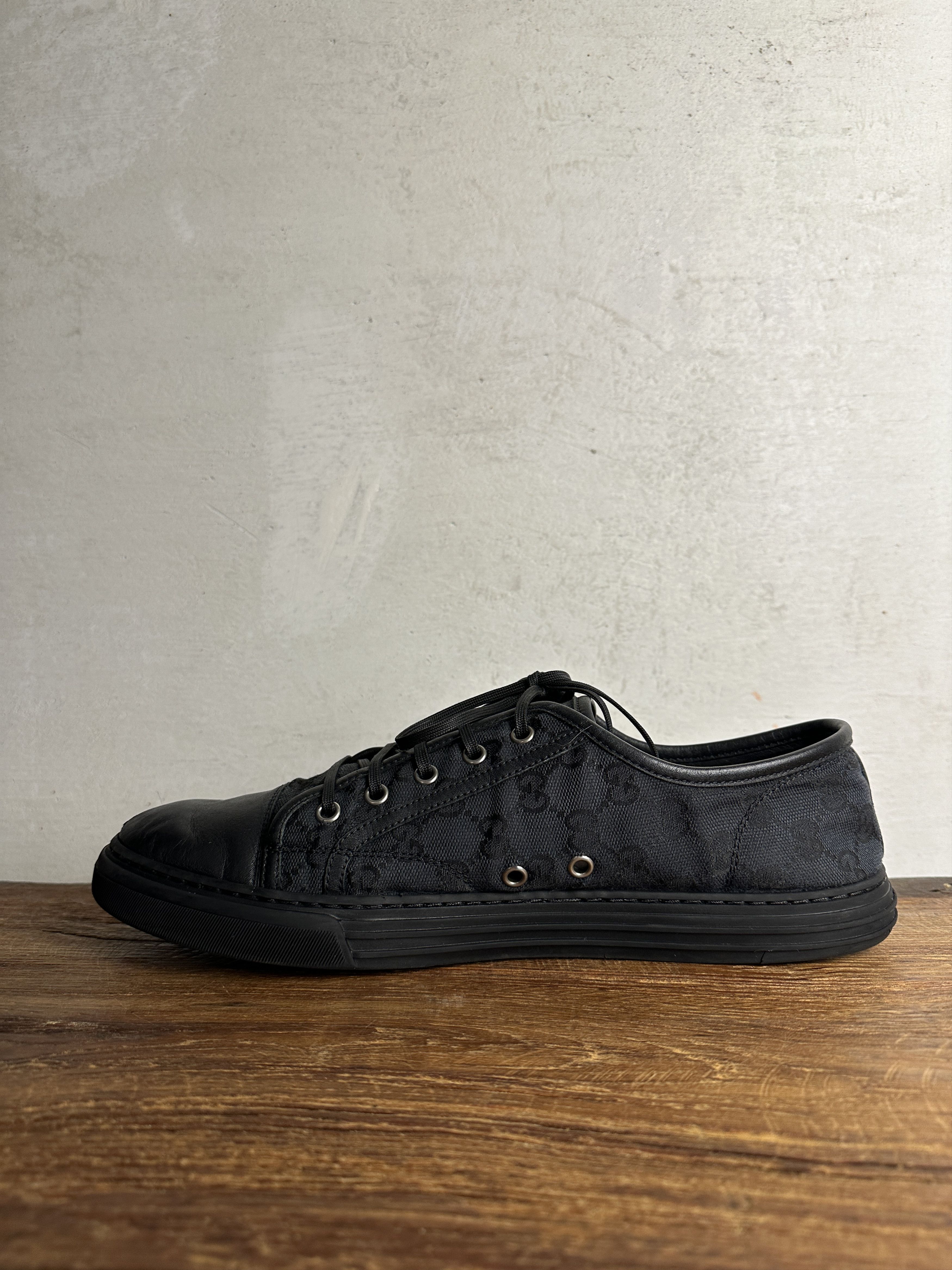 Gucci Gucci GG Logo Supreme Leather Sneakers Size US 10 / EU 43 - 3 Thumbnail