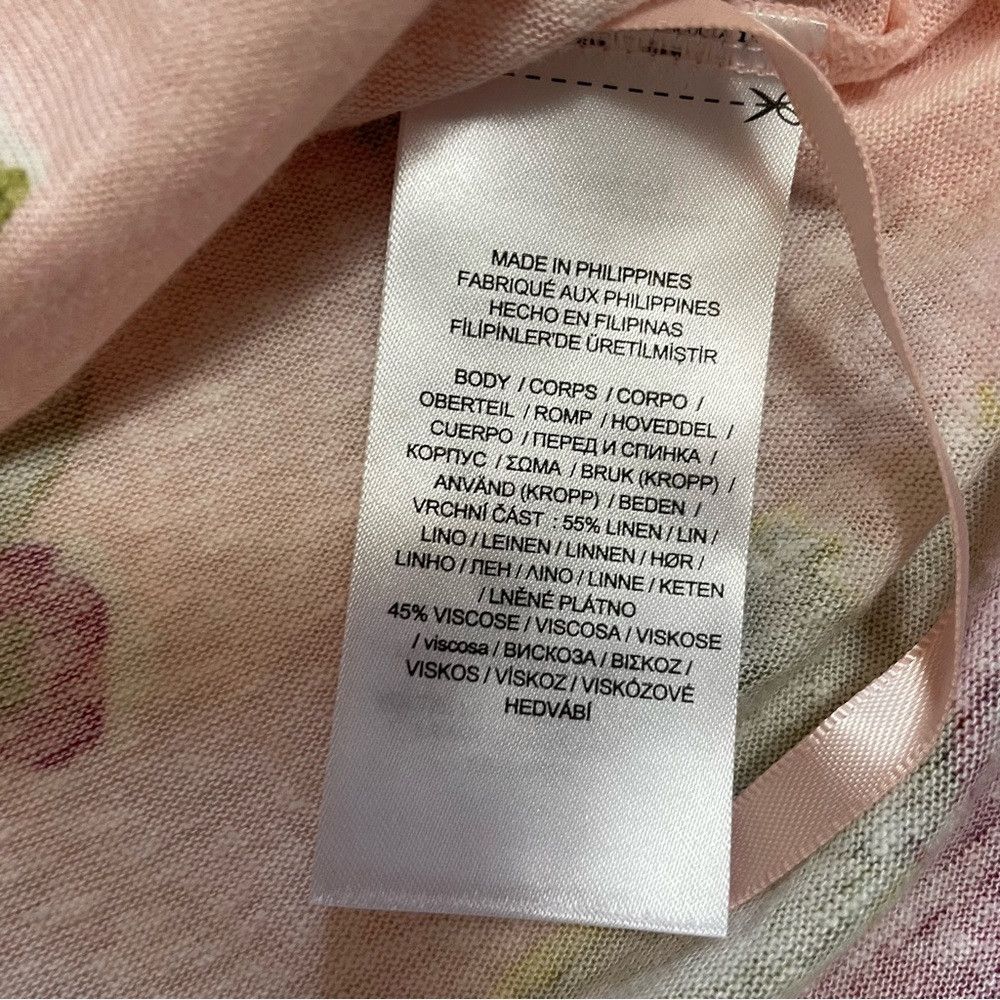 Lauren Ralph Lauren NWT New Lauren Ralph Lauren Linen Floral Flutter Sleeve Top Size L / US 10 / IT 46 - 8 Thumbnail