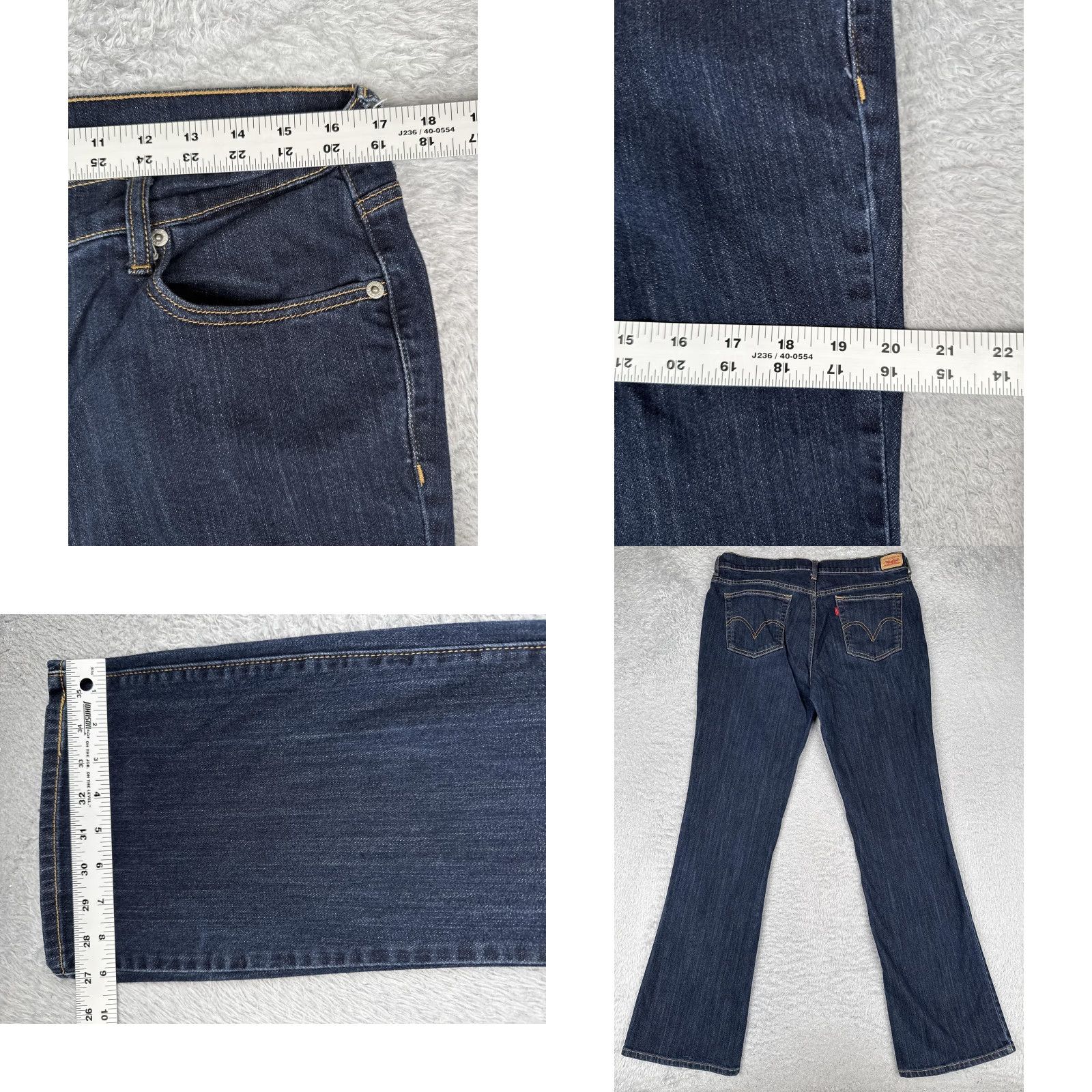 Levi's VINTAGE Levi's Jeans Womens 14 Blue Denim Bootcut Dark Wash Mid Rise 32x33 Size 36" / US 14 / IT 50 - 9 Thumbnail