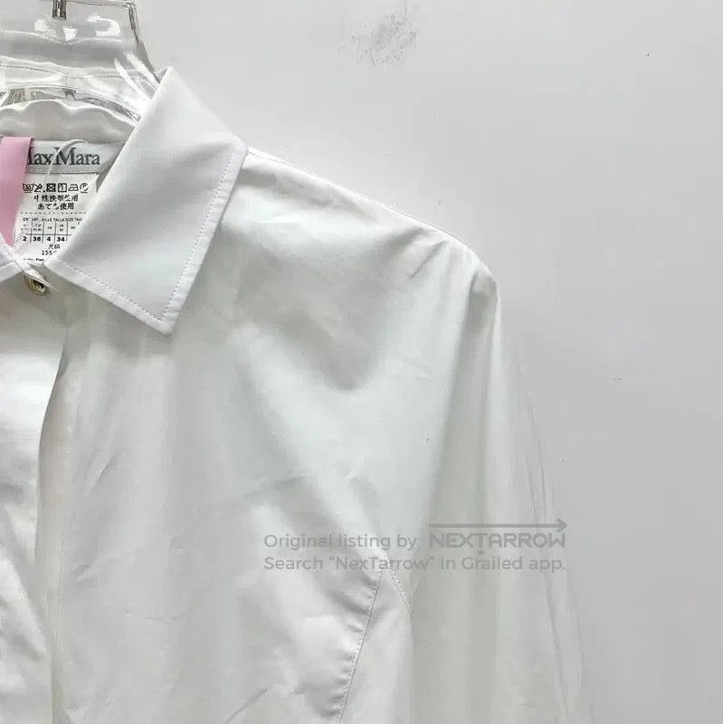 Max Mara MaxMara White Cotton Women's Dress . Size XS / US 0-2 / IT 36-38 - 3 Thumbnail