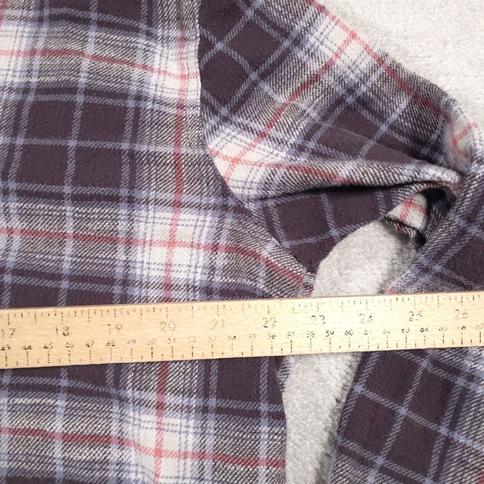 American Eagle Outfitters VINTAGE American Eagle Flannel Shirt Women’s XL Oversized Fit Distressed Lace Up Gray Size XL / US 12-14 / IT 48-50 - 7 Thumbnail